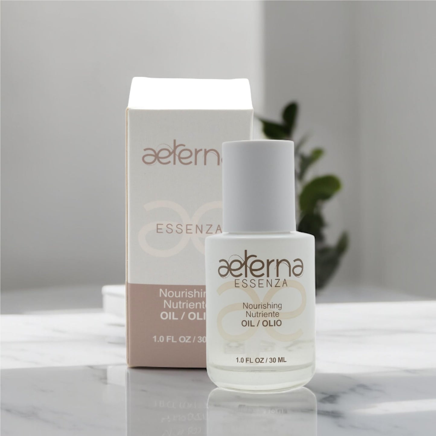 Gray Aeterna ESSENZA - Nourishing Hair Oil with Linseed & UV Protection - Lightweight, Non-Greasy Formula - Sulfates, Parabens & Silicones Free | For All Hair Types - 30 ml
