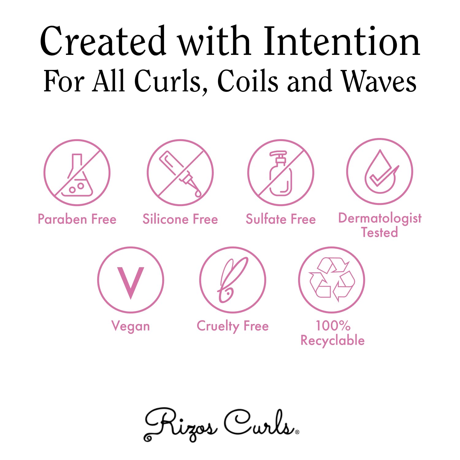 White Smoke Rizos Curls Alcohol-Free Curl Hair Spray – Flexible Hold, Volume & Frizz Control – Adds Shine & Bounce for All Hair Types Wavy, Curly, Coily 1a–4c – Sulfate, Paraben & Alcohol-Free