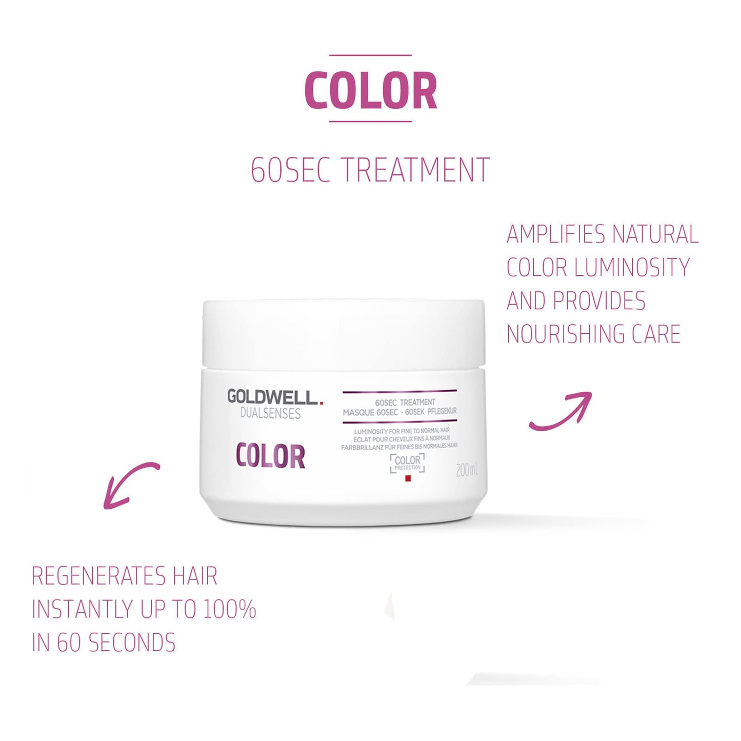 White Smoke Goldwell Dualsenses Color Brilliance 60sec Treatment 200mL