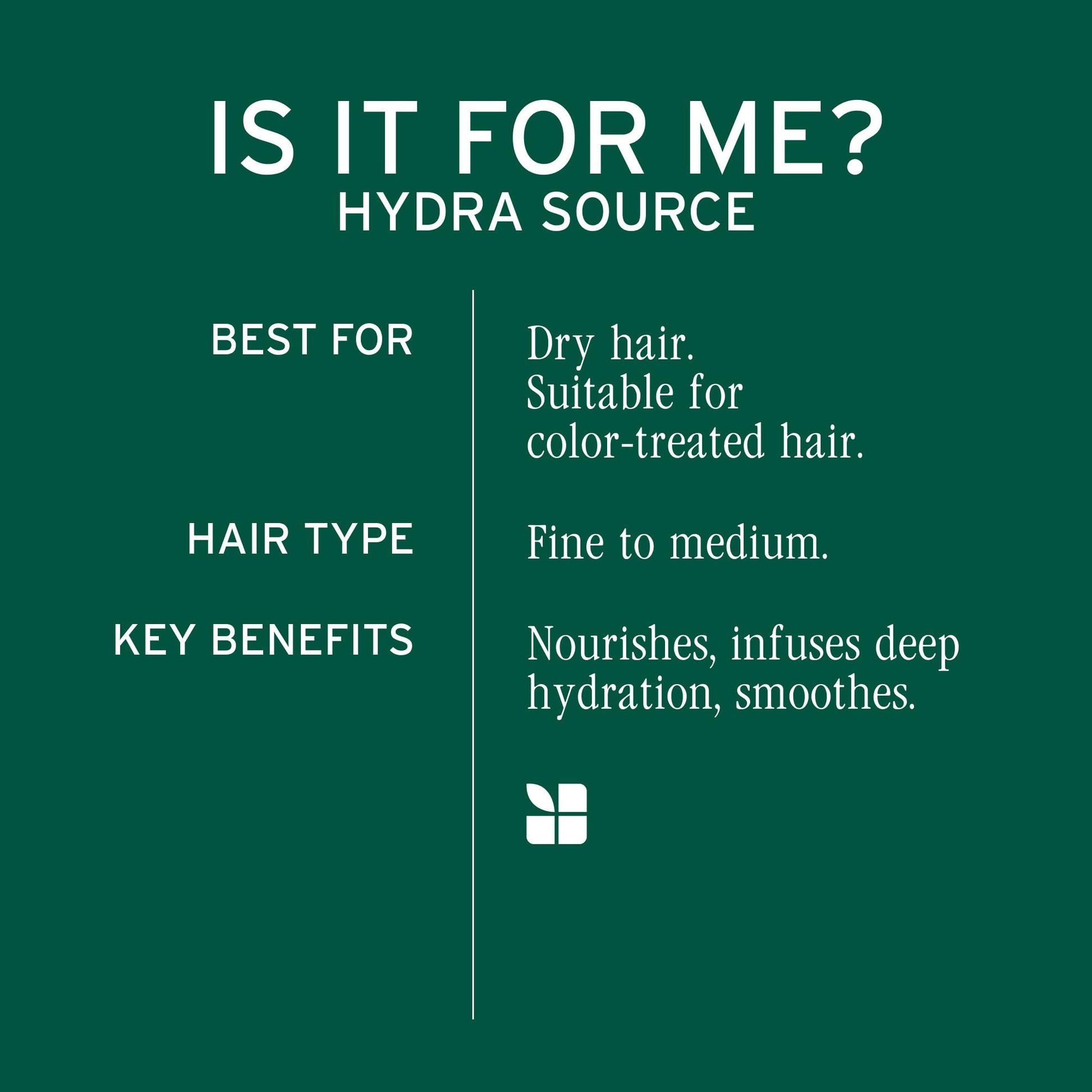 Dark Slate Gray Biolage Hydra Source Deep Treatment Mask - Nourishes & Smooths, For Dry Hair, Infused with Micro-Filtered Aloe Vera & Fermented Hyaluronic Acid, Vegan & Paraben-Free, Packaging May Vary