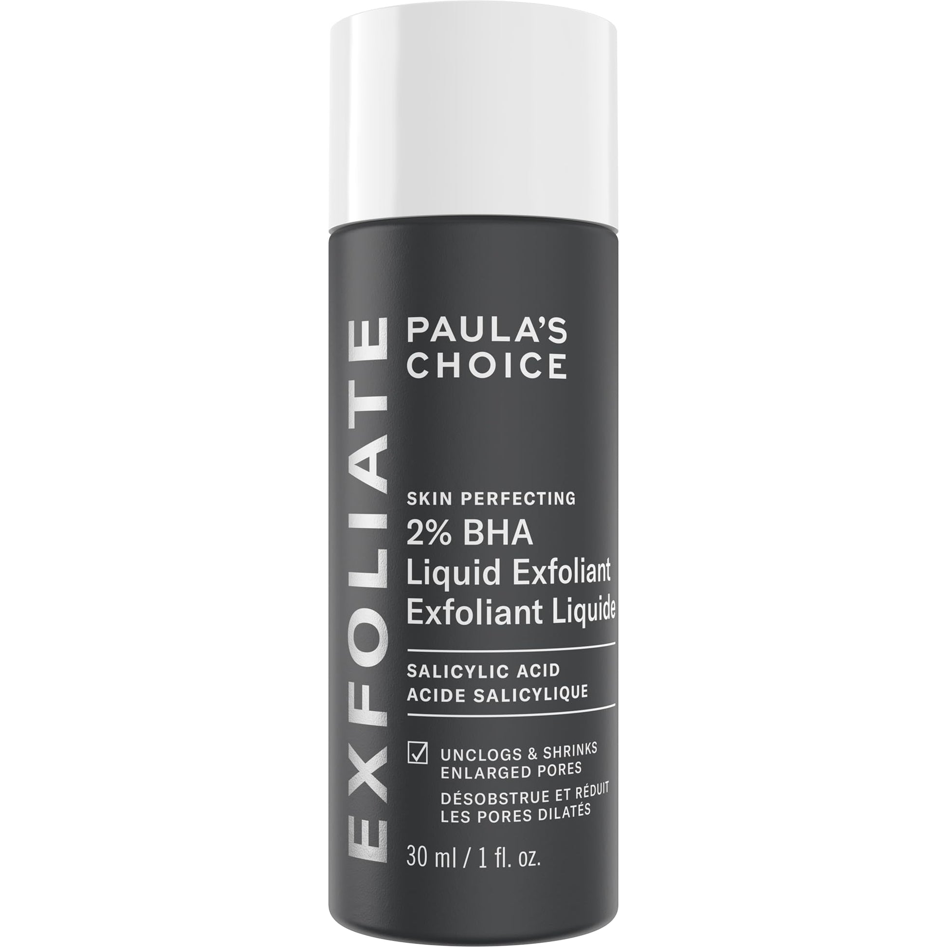 Dark Slate Gray Paula's Choice Skin Perfecting 2% BHA Liquid Salicylic Acid Exfoliant, Gentle Facial Exfoliator for Blackheads, Large Pores, Wrinkles & Fine Lines, Travel Size, 1 Fluid Ounce