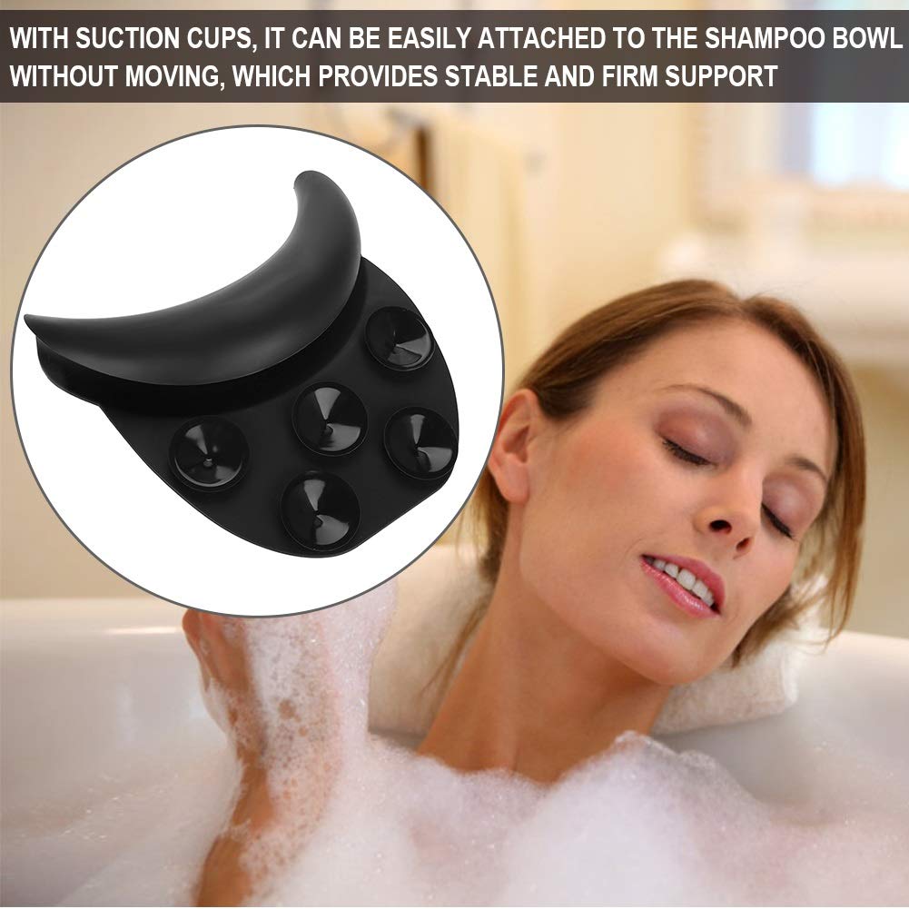White Smoke Shampoo Bowl Neck Rest for Salon, Salon Shampoo Neck Rest Cushion, Professional Shampoo Bowl Neck Cushion, Silicone Salon Sink Neck Rest for Wash Basin Hair Washing Tray for Sink at Home