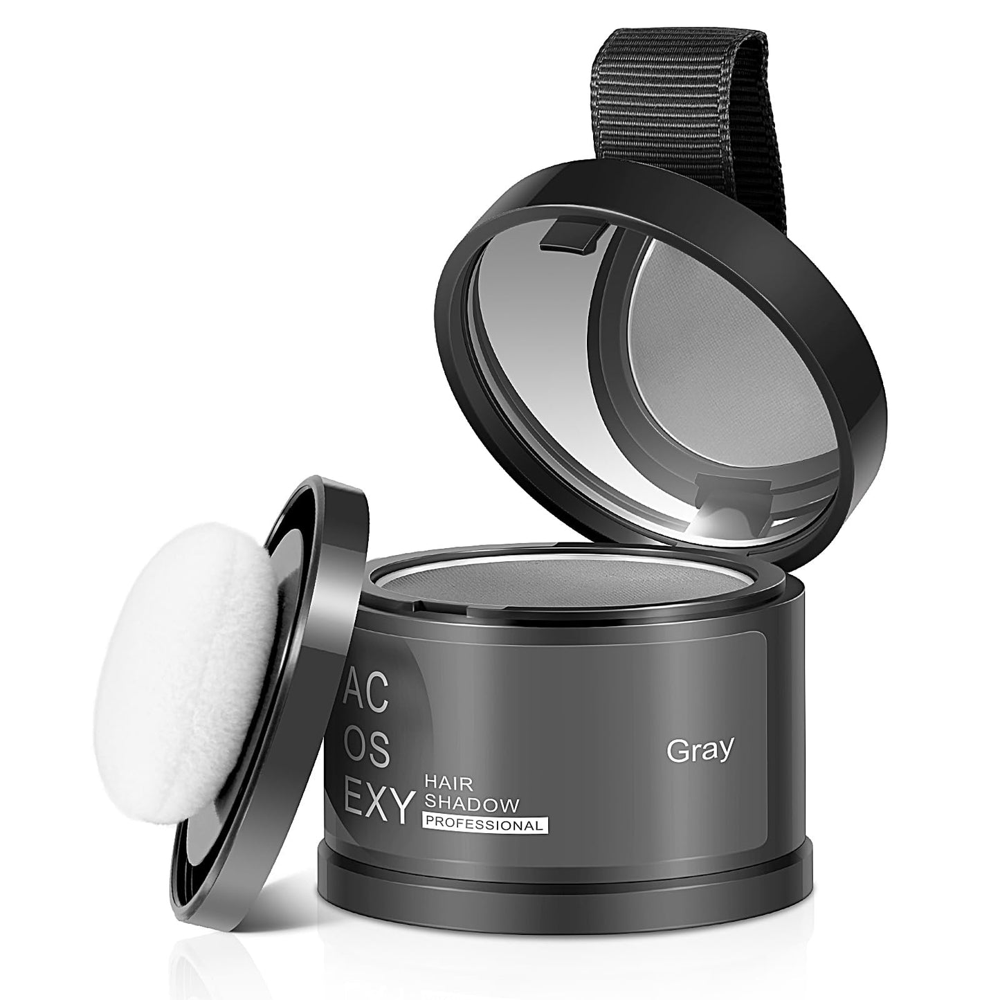 White Smoke Acosexy Root Touch Up Powder - Instant Gray Hair Coverage for Hairline, Eyebrows, Men's Beard, and Bald Spots