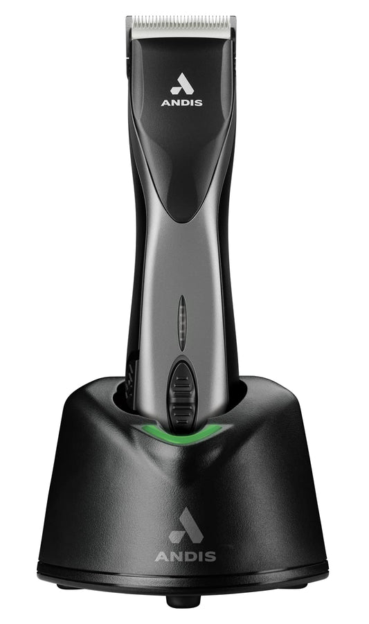 White Smoke Andis 79160 Supra ZR II Cordless Rechargeable Hair Clipper, Detachable Blade Clipper, Lithium-Ion Powerful Battery, Black