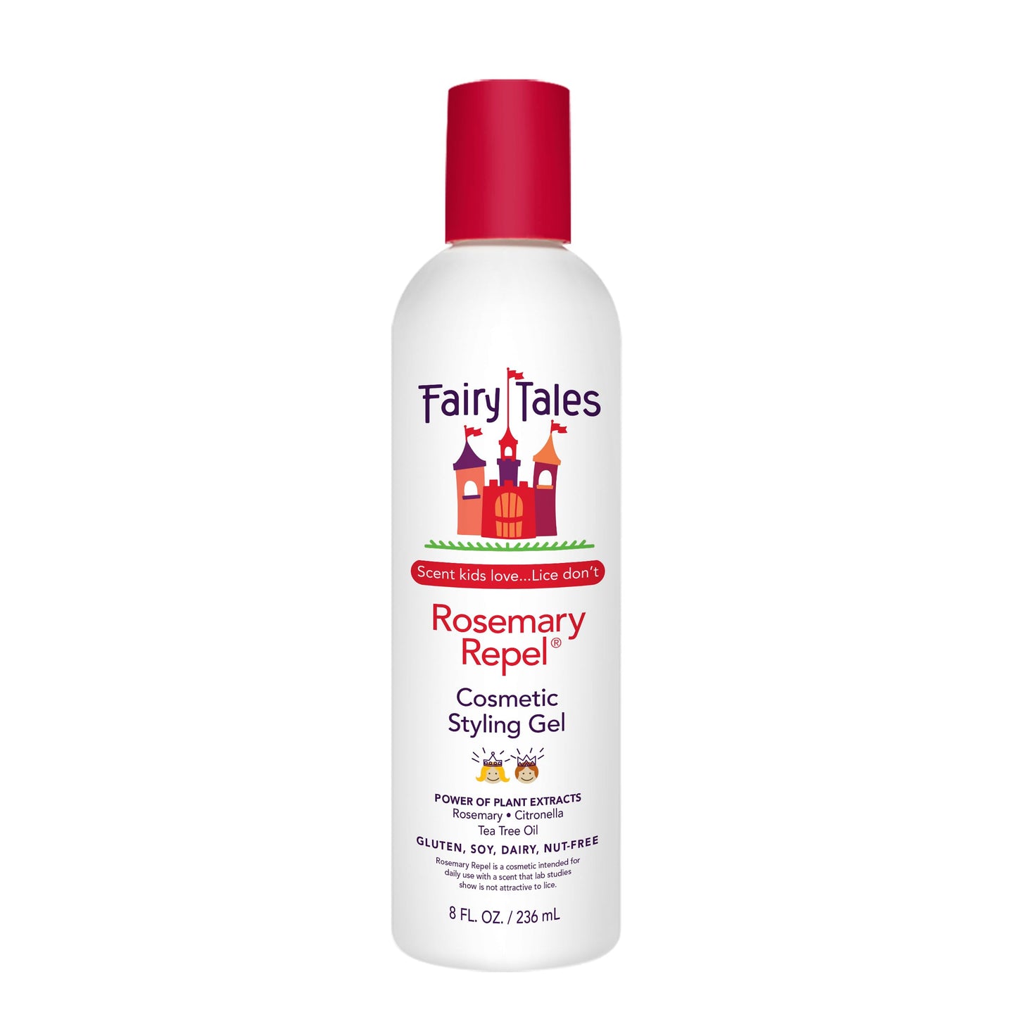 White Smoke Fairy Tales Rosemary Repel Daily Kids Hair Gel – Kids Like the Smell, Lice Do Not, 8 fl oz. (Pack of 1)