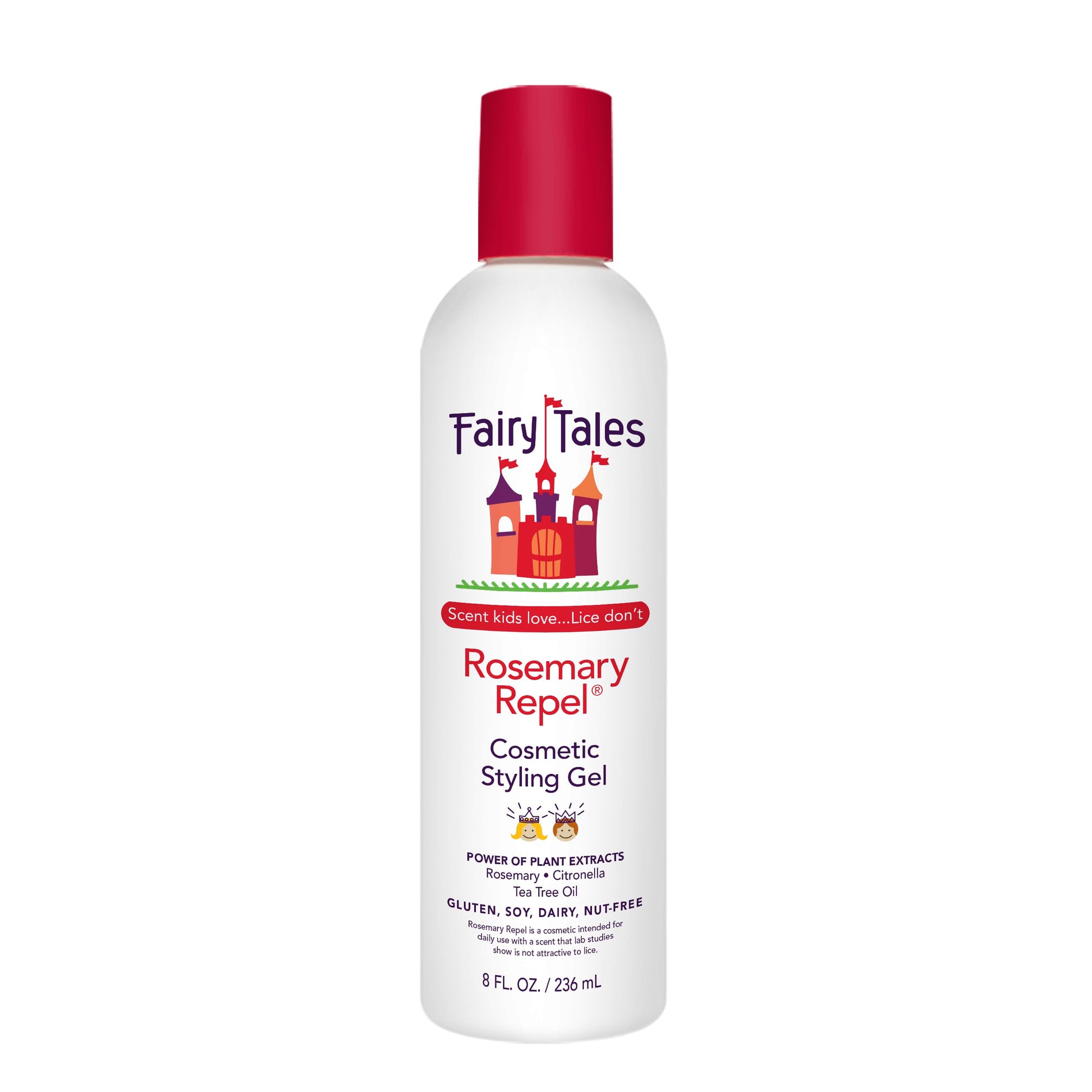 White Smoke Fairy Tales Rosemary Repel Daily Kids Hair Gel – Kids Like the Smell, Lice Do Not, 8 fl oz. (Pack of 1)