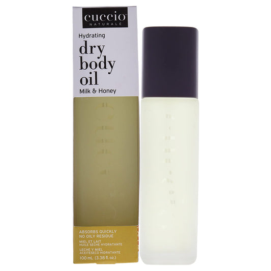 Antique White Cuccio Naturale Hydrating Dry Body Oil - Milk & Honey, Paraben-Free, 3.38 Oz