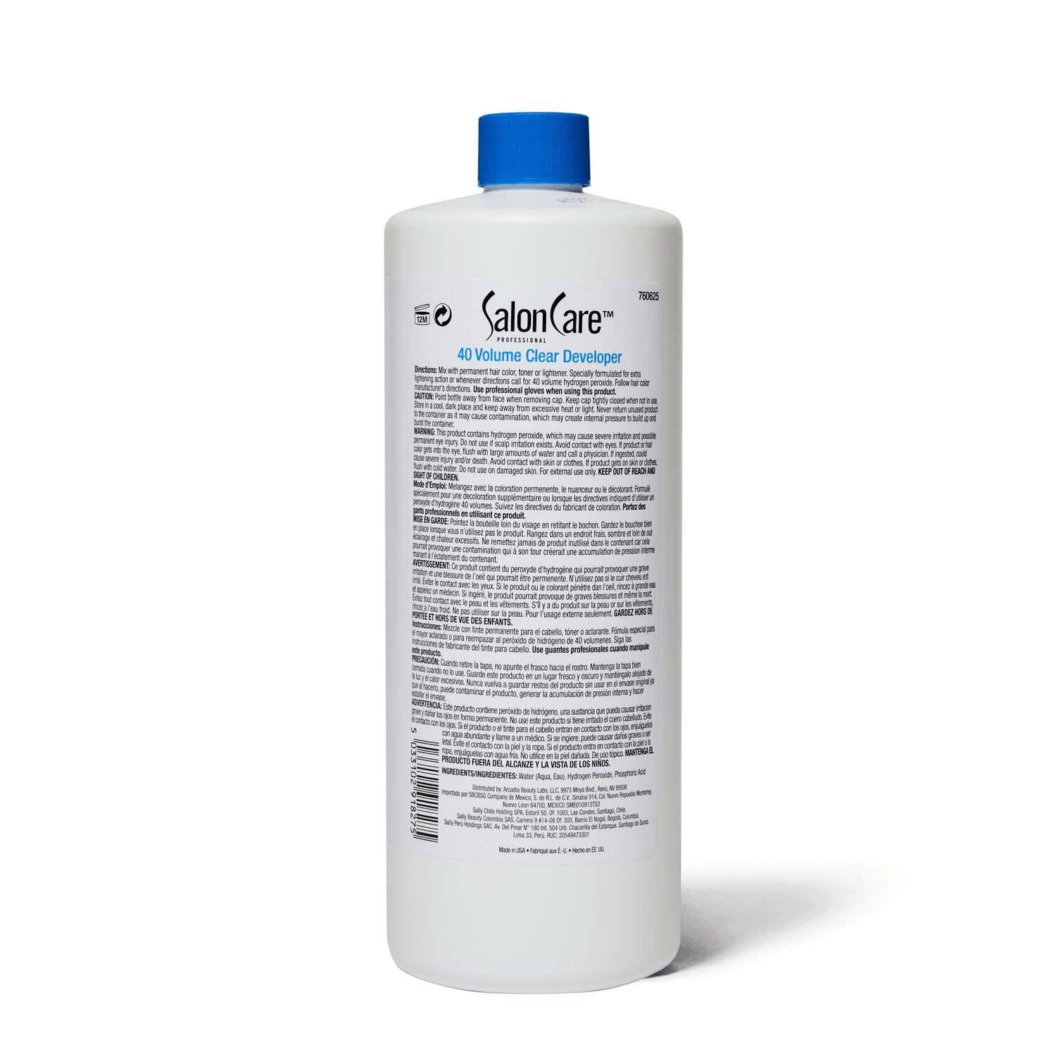 White Smoke Salon Care 40 Volume Clear Developer 32 Oz (Pack of 2)