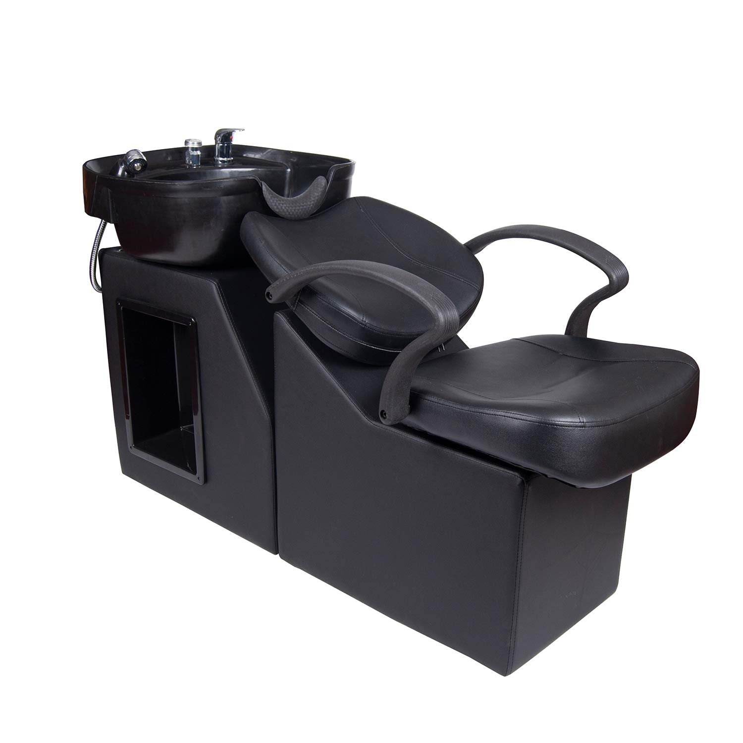 White Smoke Polar Aurora New Backwash Barber Chair ABS Plastic Shampoo Bowl Sink Unit Station Spa Salon Equipment