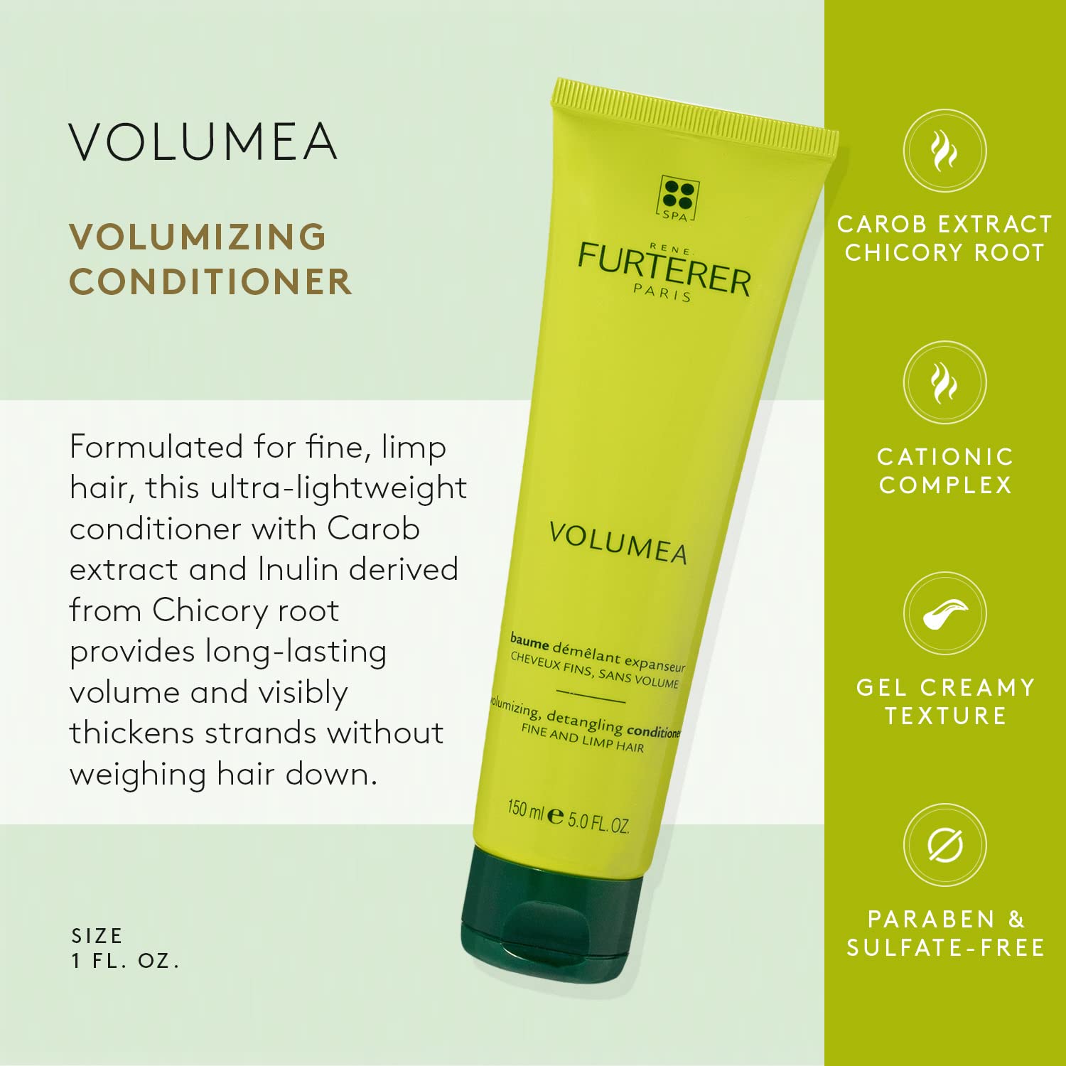 Light Gray Rene Furterer Volumea Volumizing Conditioner 5.07 oz