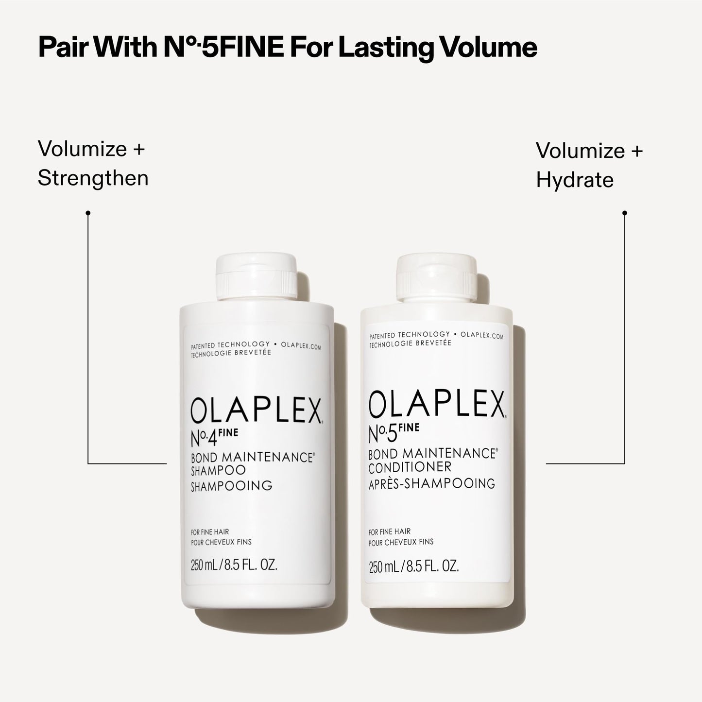White Smoke Olaplex Nº. 4 FINE Bond Maintenance Shampoo: Volumize & Strengthen | Gently Cleanse & Non Stripping | For Coily, Curly, Straight, and, Wavy 100 mL / 3.3 Fl Oz