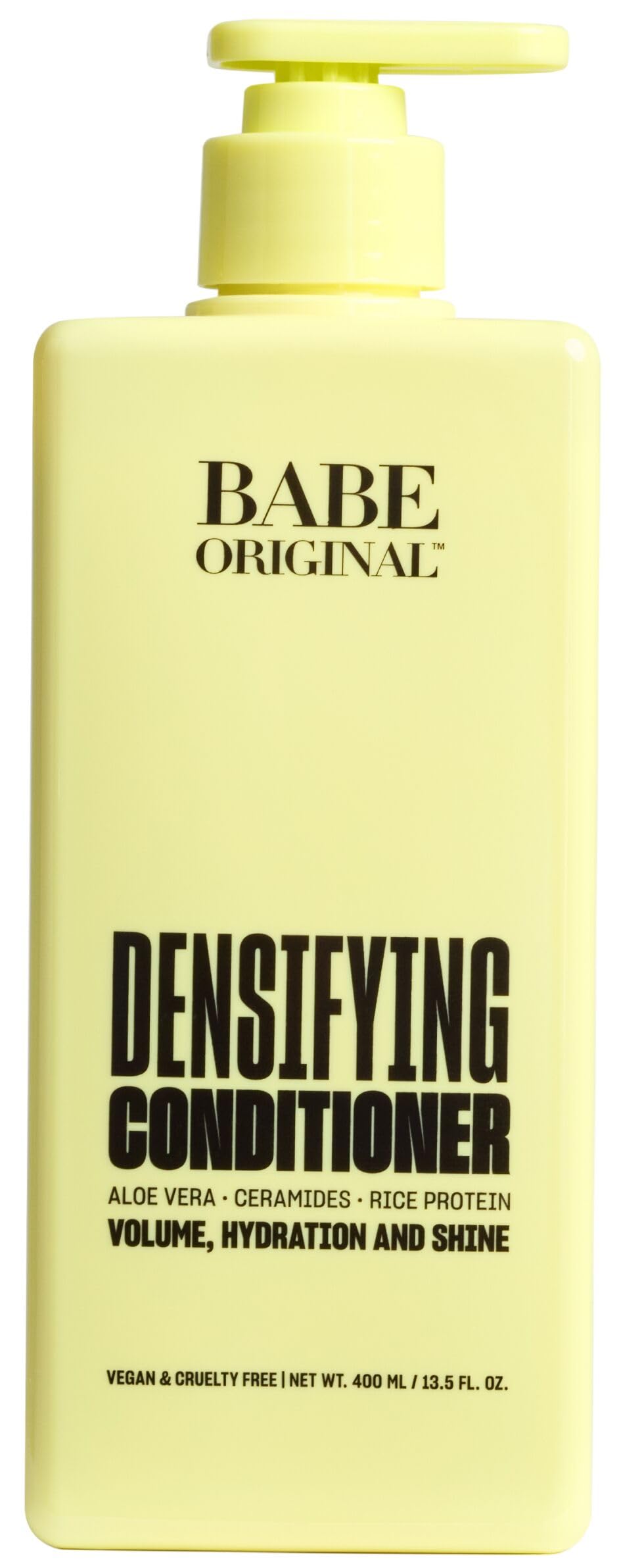 Pale Goldenrod BABE ORIGINAL Locks Densifying Hair Conditioner, Thinning Hair Solution, Promotes Thickness and Prevents Hair Loss, for Fuller, Thicker Hair, Cruelty Free, 13.5 fl oz