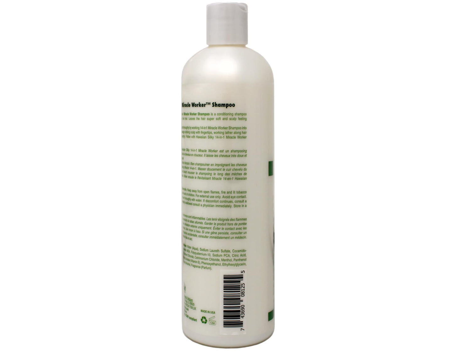 Dark Gray Hawaiian Silky Miracle Worker 14-in-1 Shampoo & Conditioner Bundle, Hydrating & Strengthening Hair Care Set, 16 fl oz Each