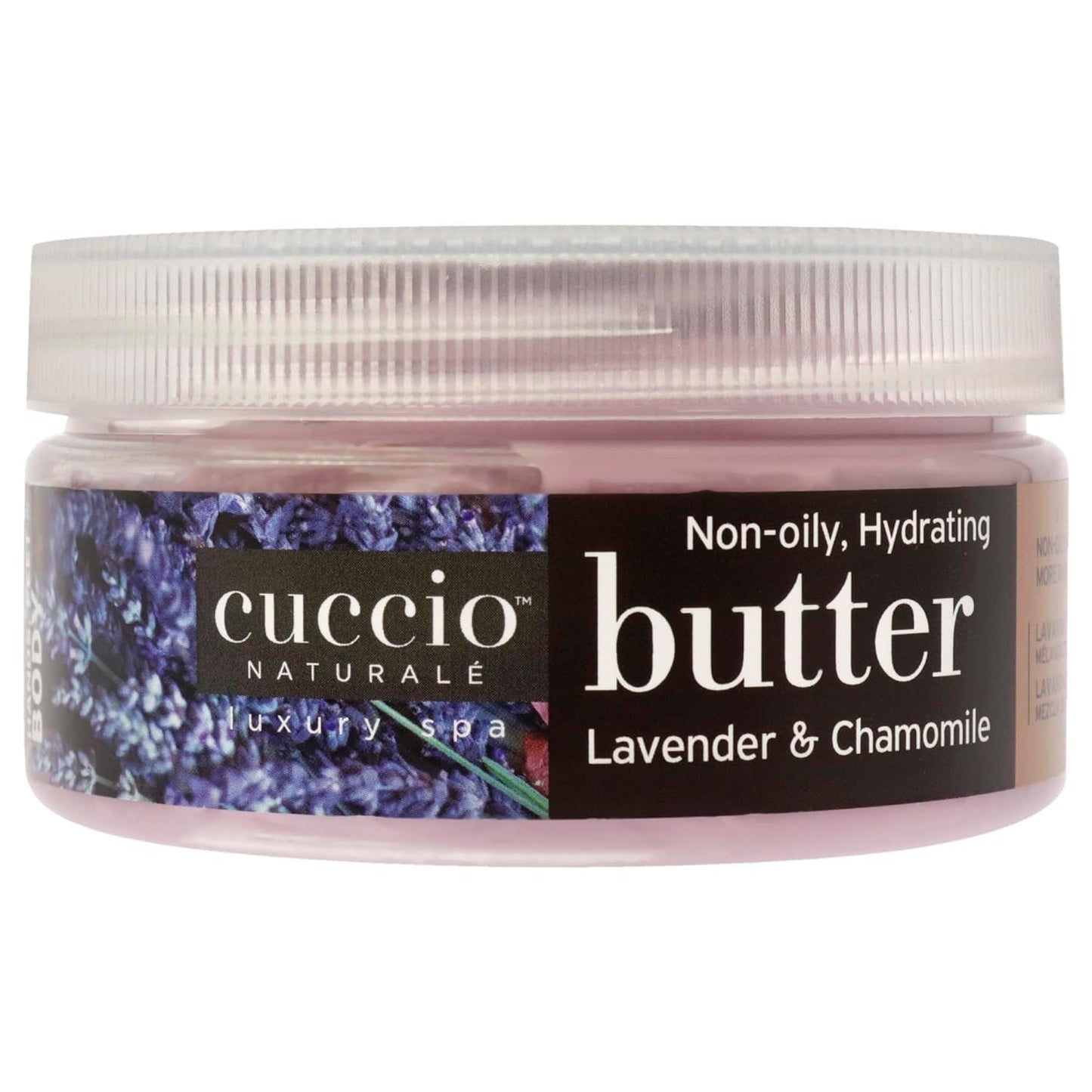Light Gray Cuccio Full Hand Treatment - Cuticle Oil 2.50 Oz and Butter Blends Moisturizing Scented Body Cream, 8 Oz (Lavender)