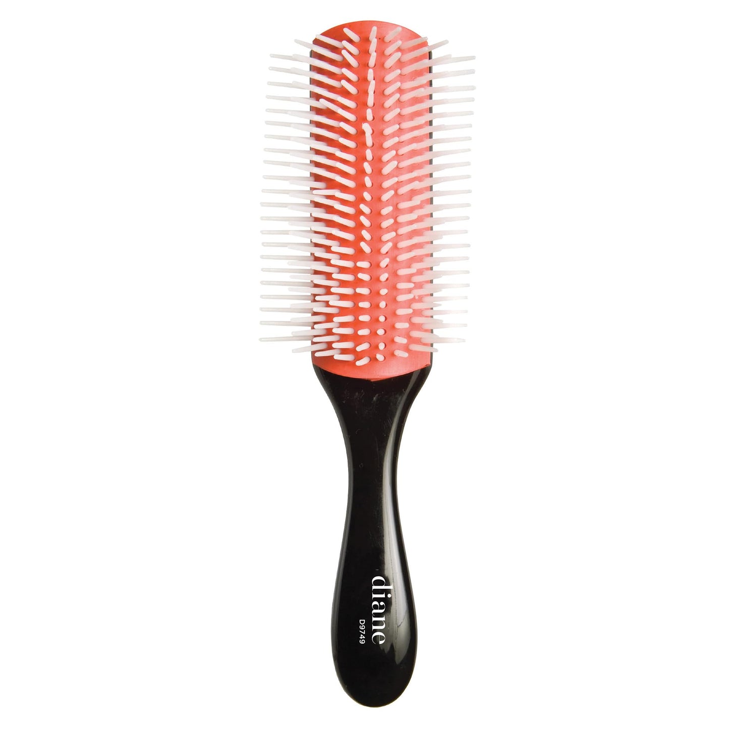 White Smoke Diane Pro Nylon Pin Styling Hair Brush for Detangling, Separating, Shaping and Defining Wet Thick or Curly Hair, Glides Through Tangles with Ease