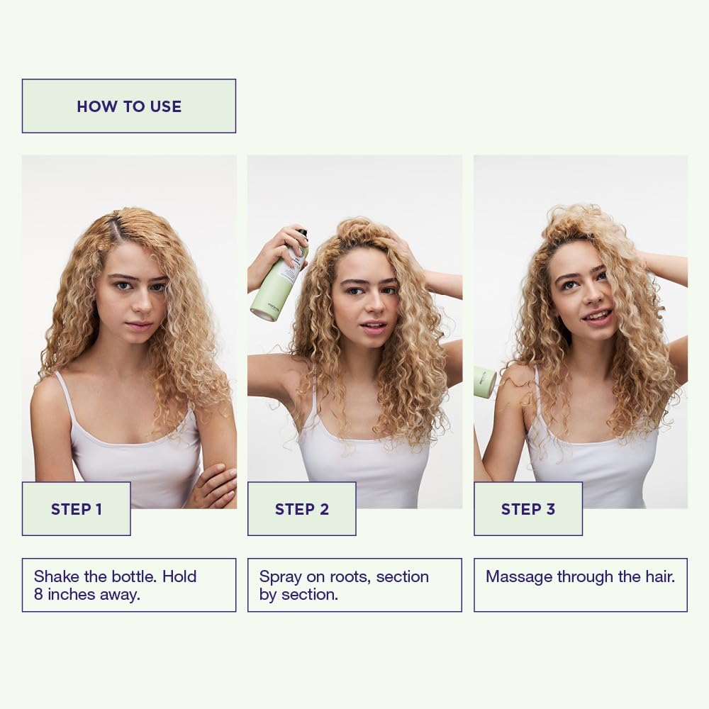 White Smoke Maria Nila Dry Shampoo, Freshens up Greasy Hair, Adds Volume to Fine Hair, 100% Vegan & Sulfate/Paraben free, 2.4 Oz / 91 ml
