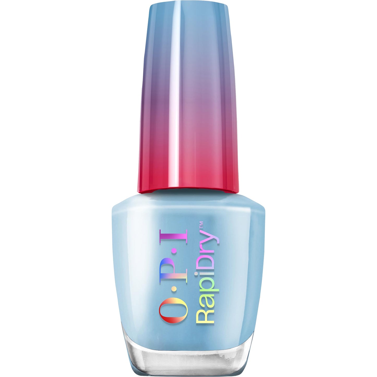 White Smoke OPI RapiDry Snap Your Fingers | Opaque Soft Blue Crème Quick Dry Nail Polish | Vegan, Smudge Proof, Fast Drying