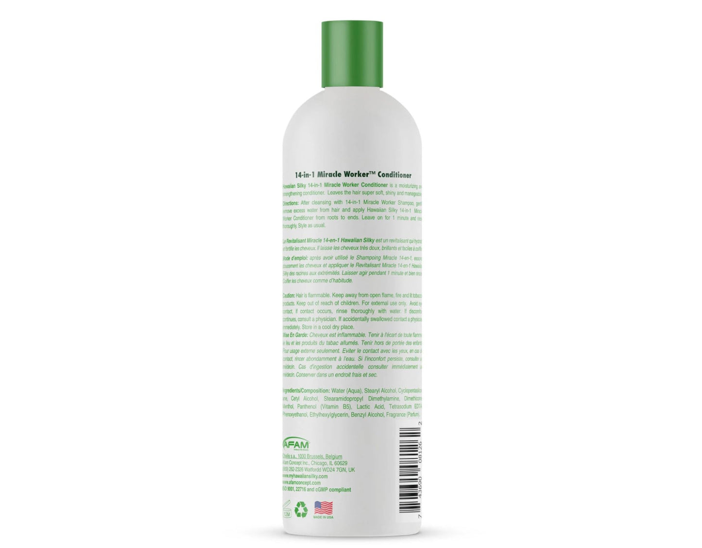 Light Gray Hawaiian Silky 14-in-1 Miracle Worker Hair Care Set, Shampoo, Conditioner and Activator Spray, 16 Fl Oz Each