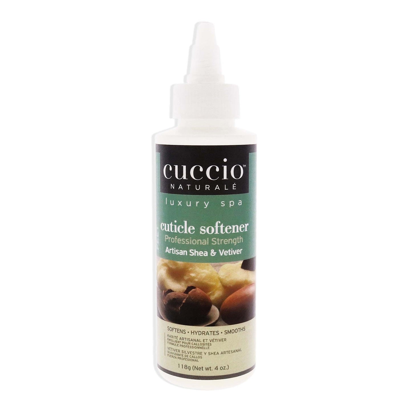 White Smoke Cuccio Naturale Professional Strength Cuticle Softener Treatment - Gently Exfoliates Cuticles From Toes - Features A Fresh, Clean And Invigorating Spa Scent - Artisan Shea And Vetiver - 4 Oz