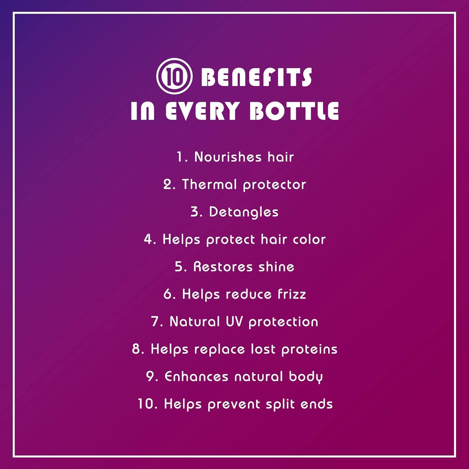 Dark Magenta It's A 10 Miracle Leave-In Product 4 Oz
