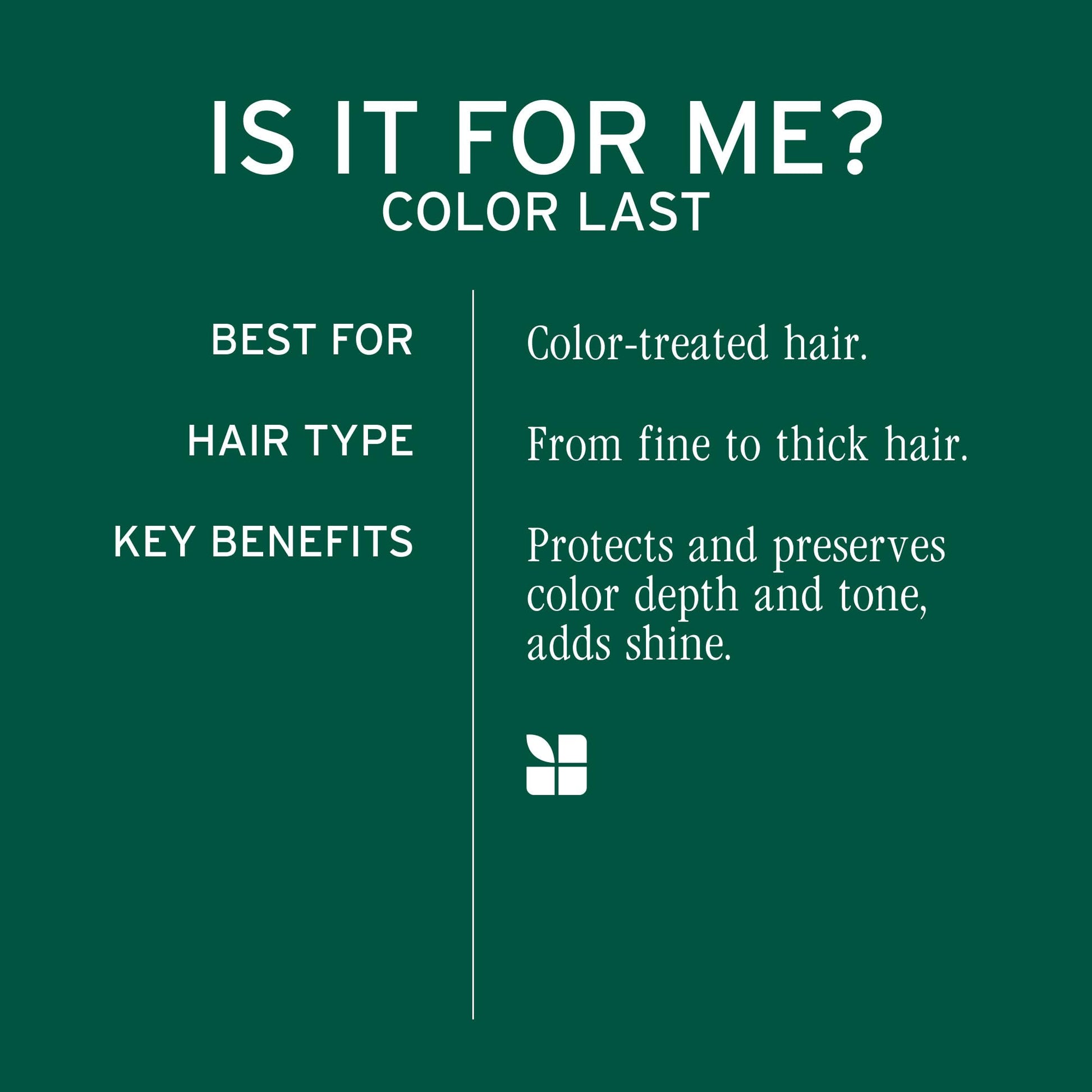 Dark Slate Gray Biolage Color Last Shampoo - For Color-Treated Hair, Nourishes, Strengthens, Hydrates and Adds Shine, Soybean Oil & Stearic Acid, Paraben & Mineral Oil-Free, Vegan, 33.8 Fl Oz