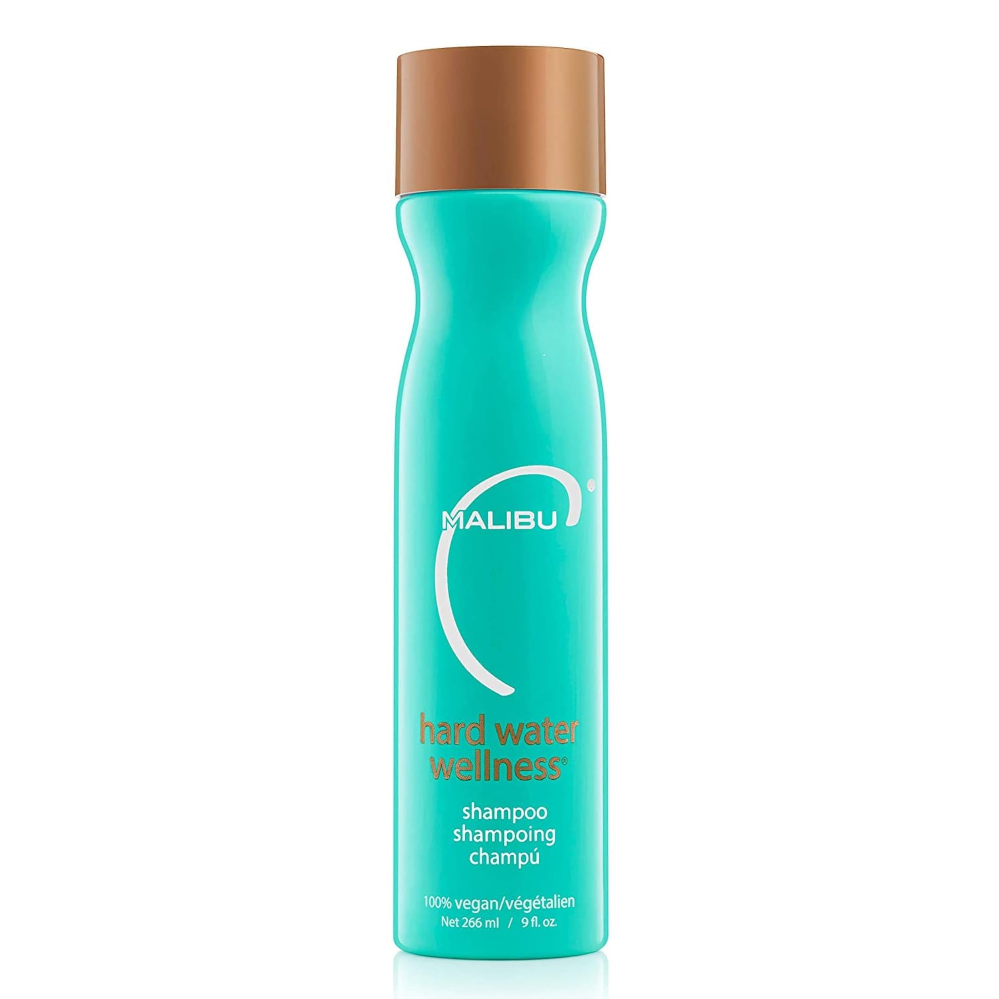 Light Sea Green Malibu C Hard Water Wellness Shampoo - Hydrating, Sulfate-Free Hair Care for Hard Water - Removes Minerals and Buildup (9 oz)