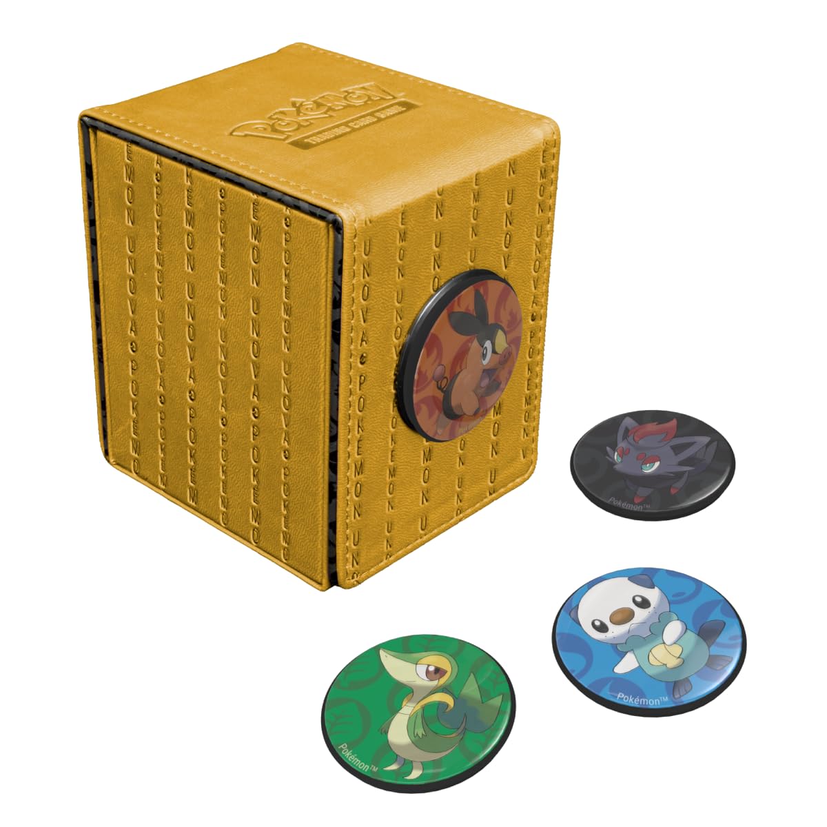 White Smoke Ultra Pro Unova Alcove Click Deck Box - Holds 100+ Double-Sleeved Cards - Compatible with Pokemon 151 - Ideal for MTG Commander, Pokemon Packs