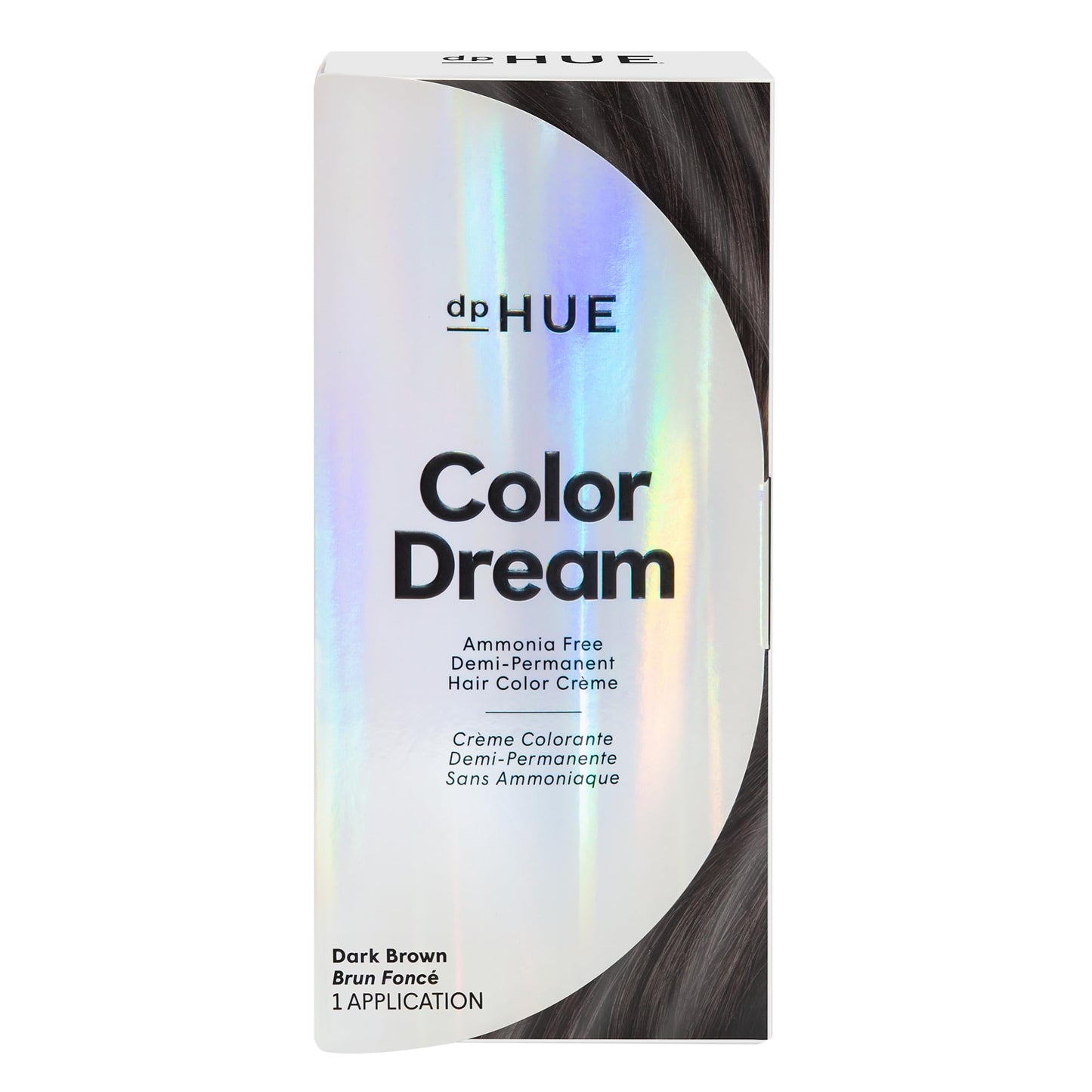 Light Gray dpHUE Color Dream, Dark Brown - Ammonia-Free, Demi-Permanent Hair Color - Lasts 16 Washes - Boosts Shine - Paraben & Sulfate Free, Leaping Bunny Certified