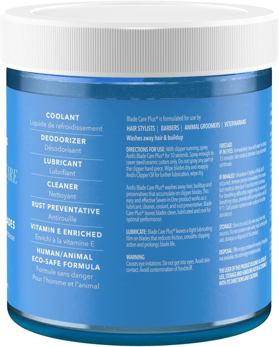 Cornflower Blue Andis Blade Care Plus Jar (Pack of 2)