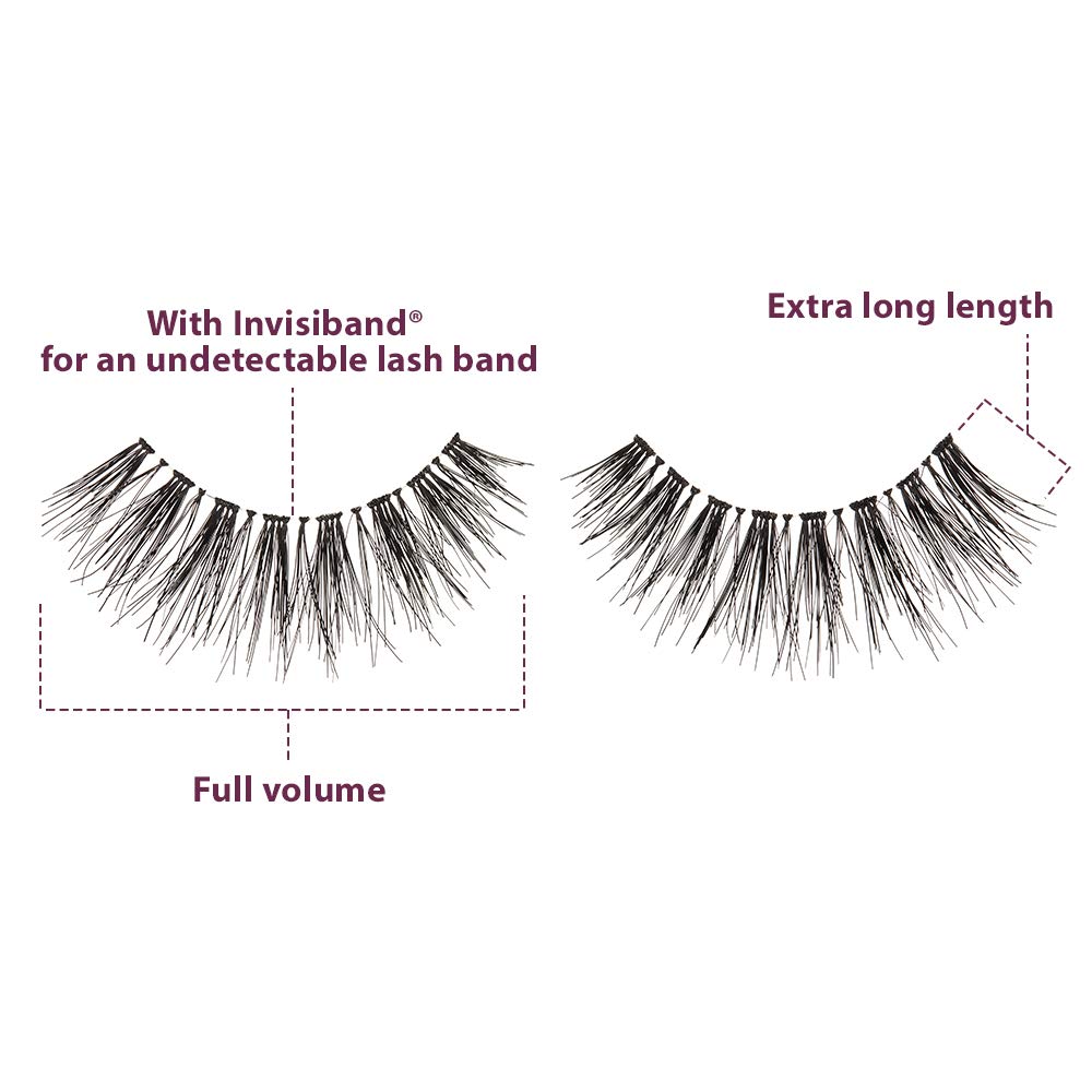 White Smoke Ardell False Eyelashes Double Up 113 - Reusable Dramatic Volume Lashes, Eye Makeup Beauty Enhancement, 4 Pack