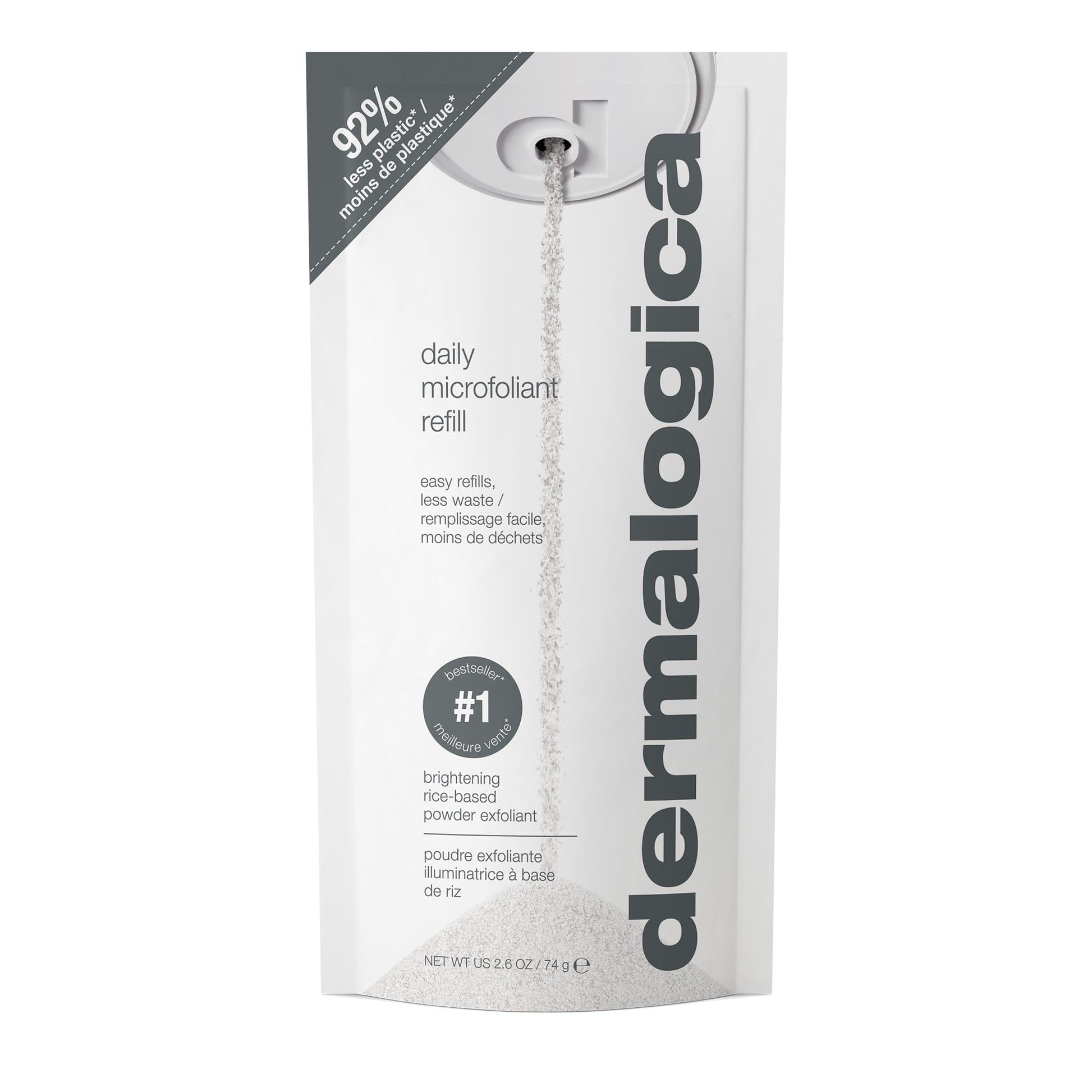 Lavender Dermalogica Daily Microfoliant, Face Exfoliator Scrub Powder with Salicylic Acid and Papaya Enzyme, Achieve Brighter, Smoother Skin Daily