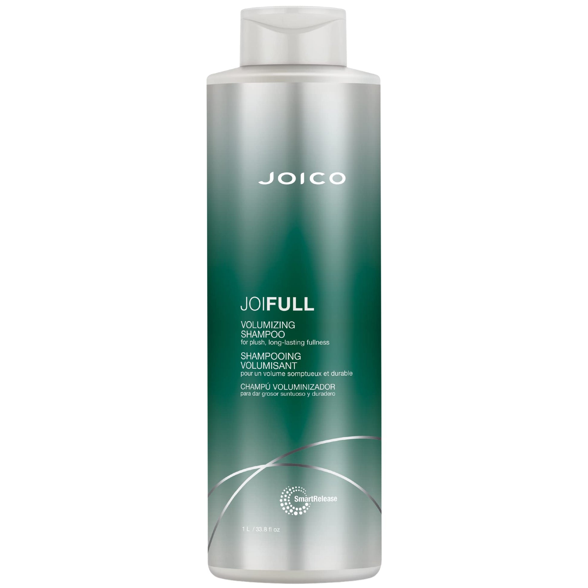 Gray Joico JoiFULL Volumizing Shampoo | For Fine, Thin Hair | Add Instant Body | Long-Lasting Fullness | For Thicker Bouncier Hair | Boost Shine | With Lotus Flower & Bamboo Extract | 33.8 Fl Oz