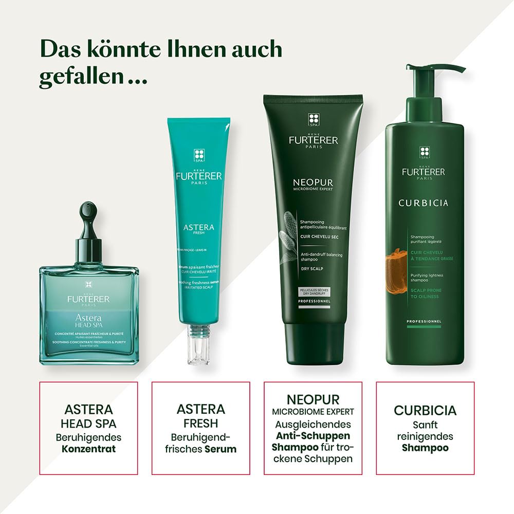 White Smoke Rene Furterer NEOPUR Scalp Balancing Shampoo - For Dry Scalps Prone to Loose Dandruff - With Wild Ginger & Celery Seed - Dermatologist Tested - 5 fl. oz.