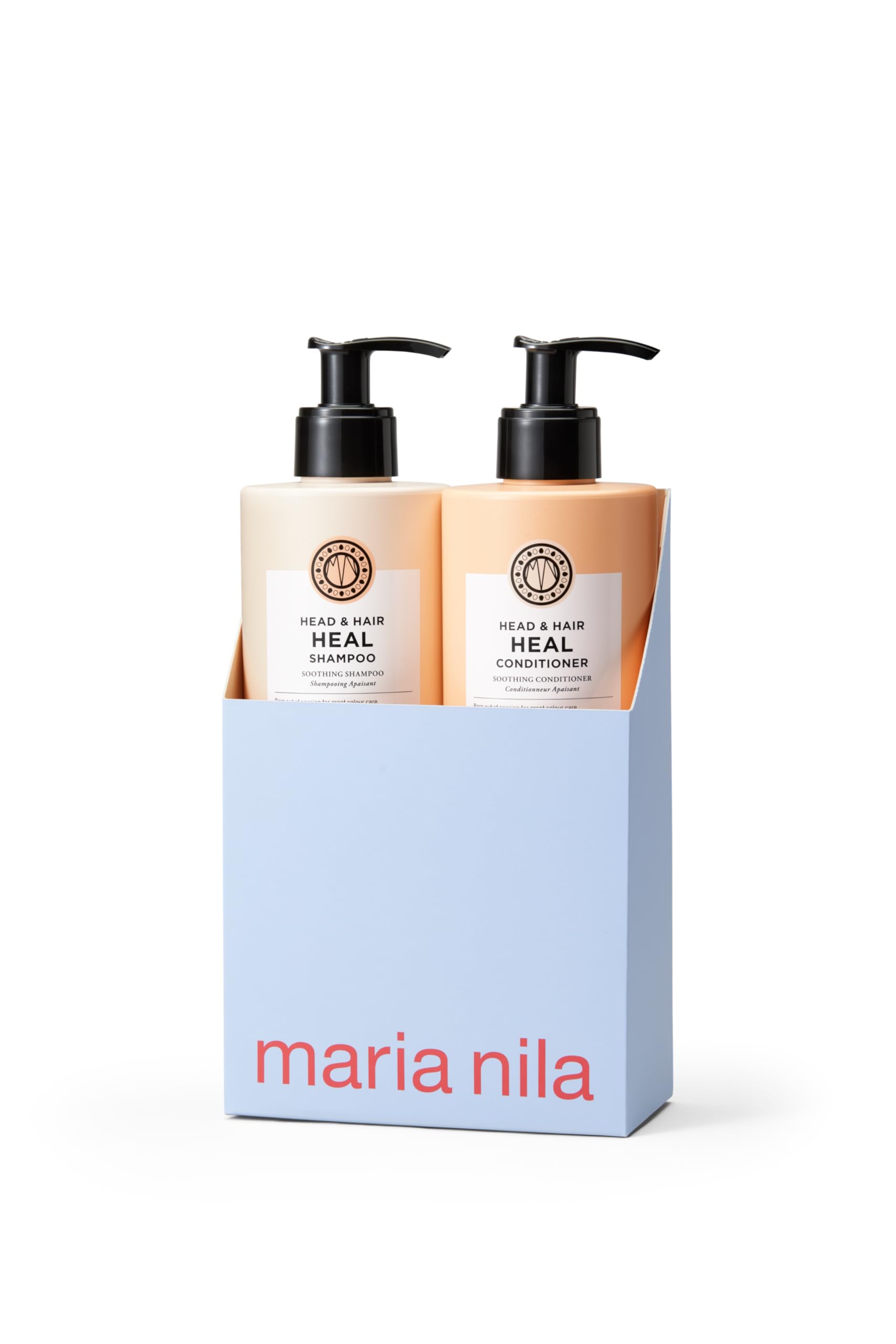 Light Gray Maria Nila Head & Hair Heal, Shampoo & Conditioner Set (2 x 16.9 Fl Oz), Soothing Aloe Vera for dry & itchy scalps, 100% Vegan & Sulfate/Paraben free