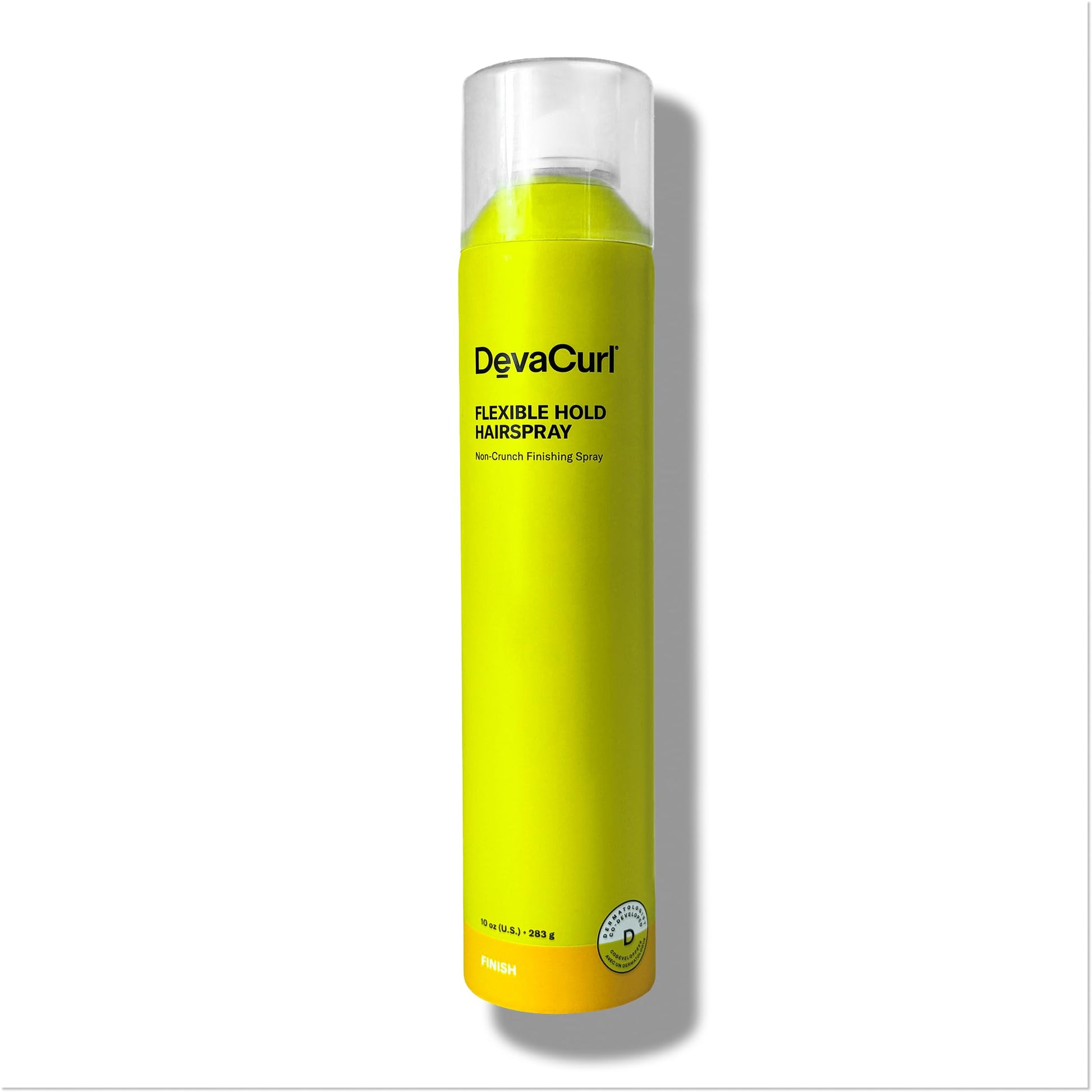 White Smoke DevaCurl Flexible Hold Hairspray Non-Crunch Finishing Styler, Bright Breeze, 10 fl. oz