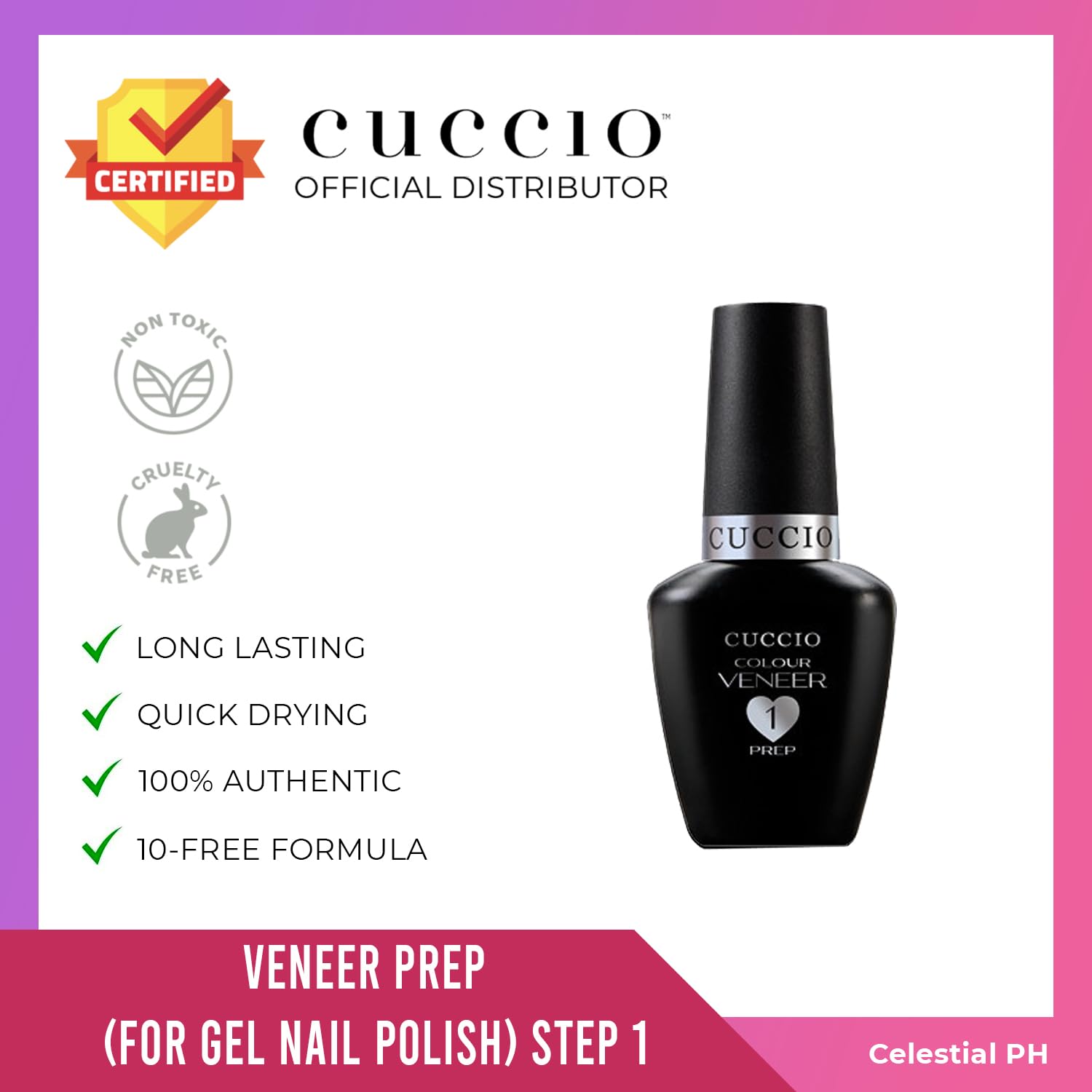 White Smoke Cuccio Veneer Gel Polish - Prep 6996 13ml by Cuccio