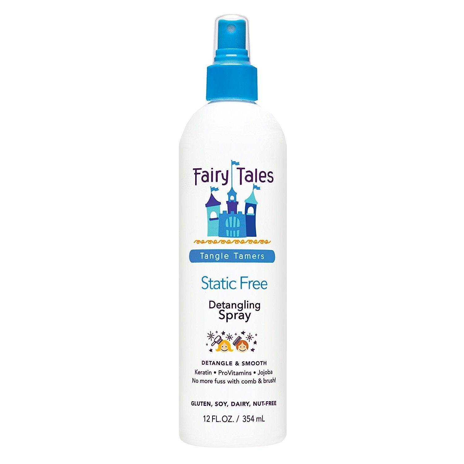 White Smoke Fairy Tales Static-Free Detangling Spray 12 oz (Pack of 2)