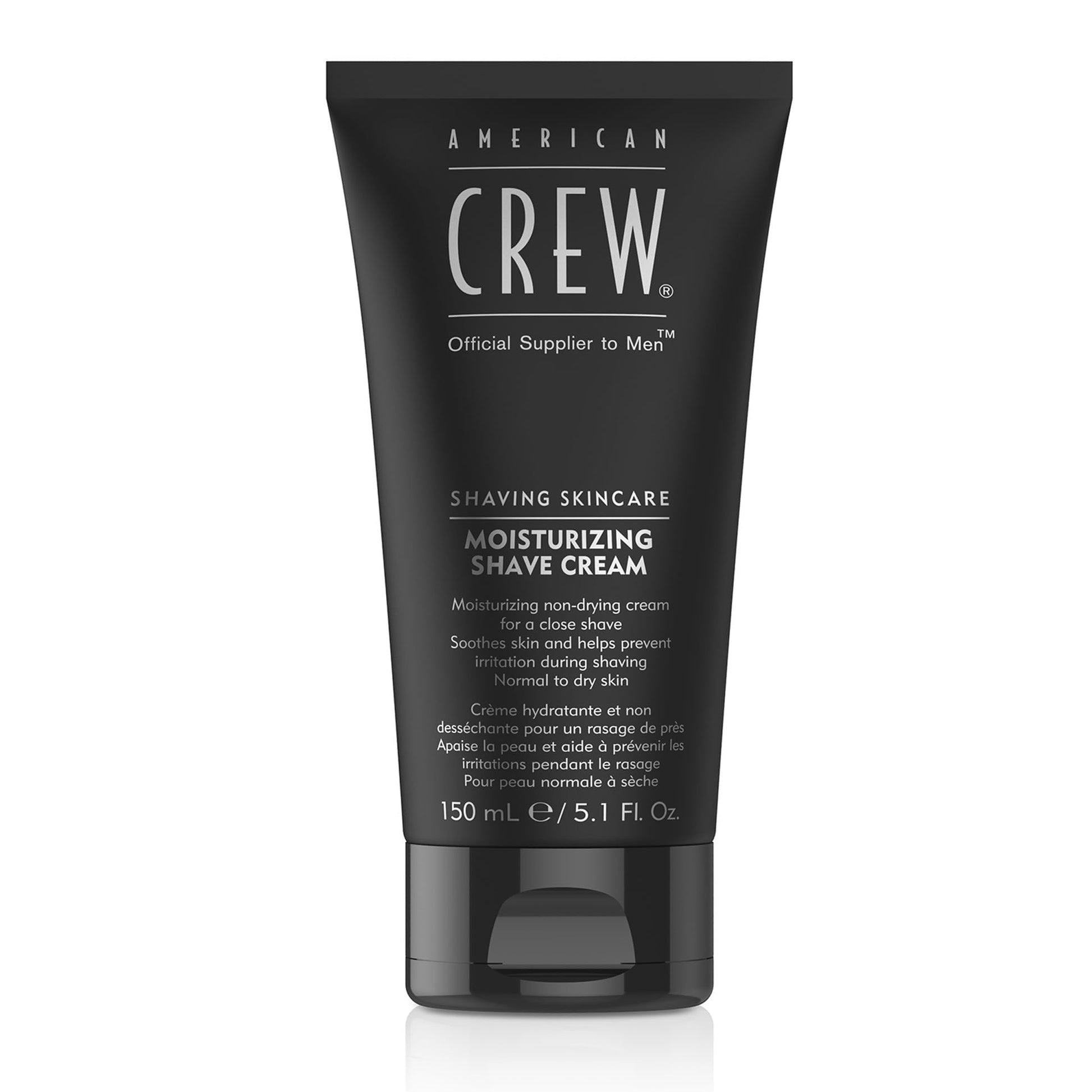 Dark Slate Gray American Crew Shave Cream for Men, Moisturizing Shave Cream, 5.1 Fl Oz