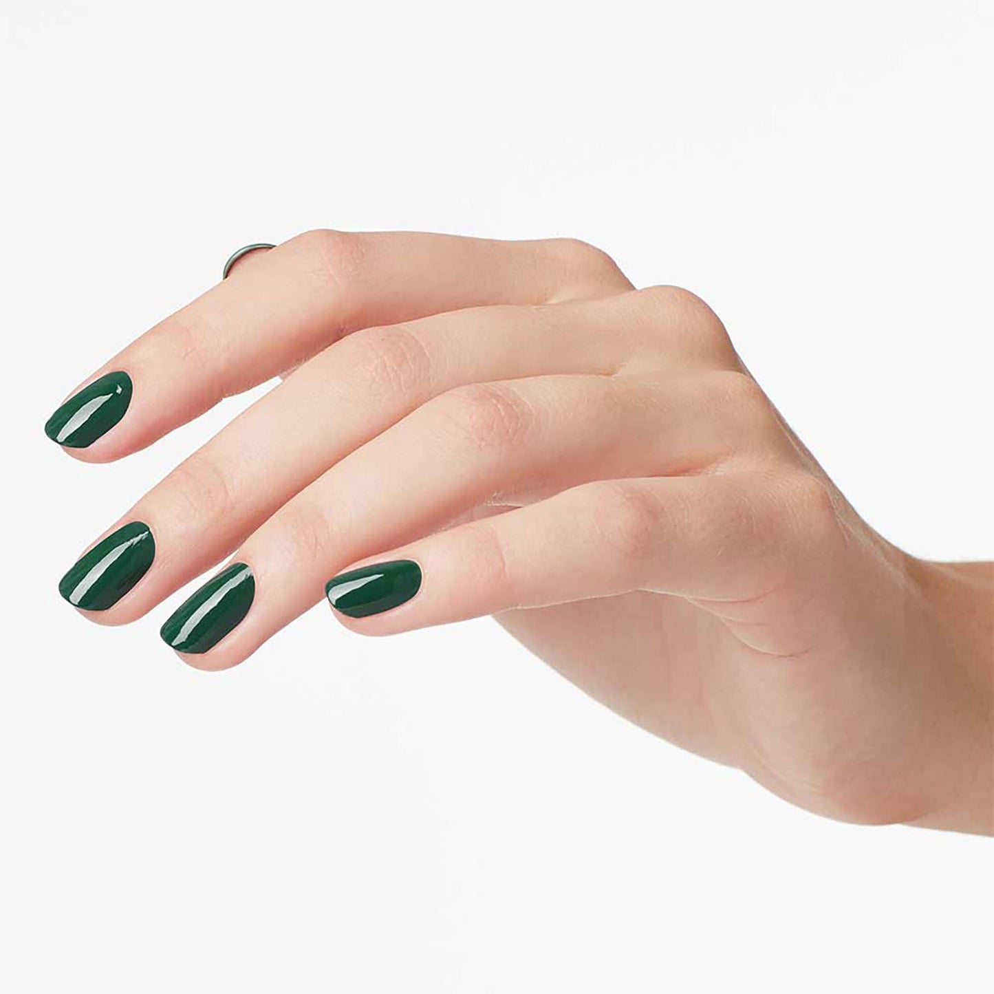 White Smoke OPI Nail Lacquer Stay Off the Lawn!! | Opaque Dark Green Crème Chip Resistant Nail Polish | Washington DC Collection
