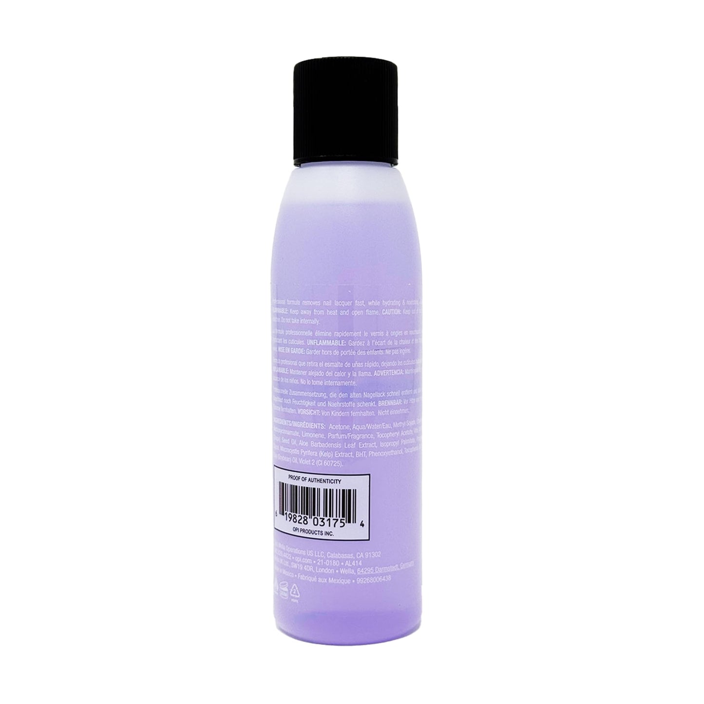 Light Steel Blue OPI Expert Touch Lacquer Remover | Acetone Nail Polish Remover | Superior Performance | Fast & Non-Drying Formula | 3.7 fl oz