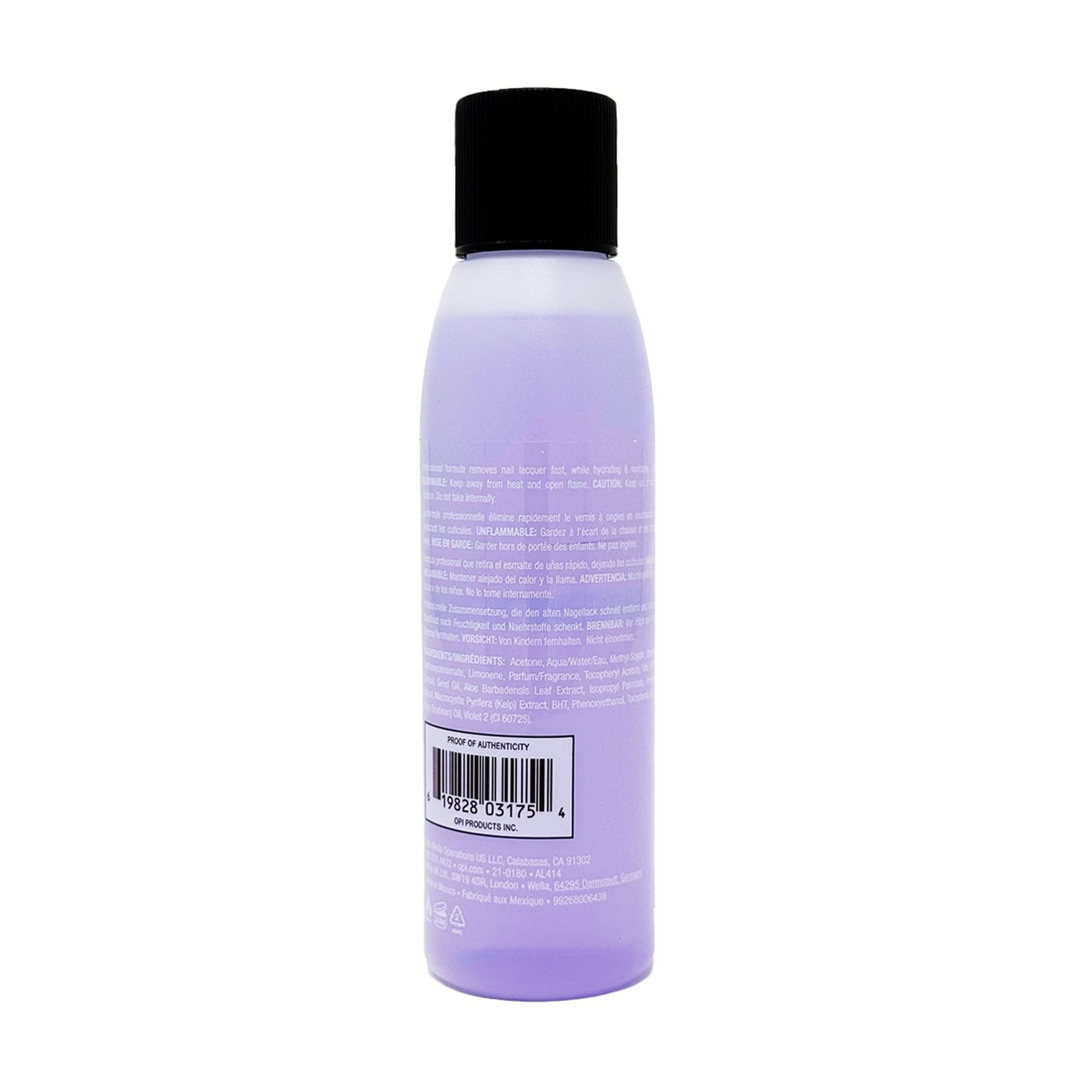 Light Steel Blue OPI Expert Touch Lacquer Remover | Acetone Nail Polish Remover | Superior Performance | Fast & Non-Drying Formula | 3.7 fl oz