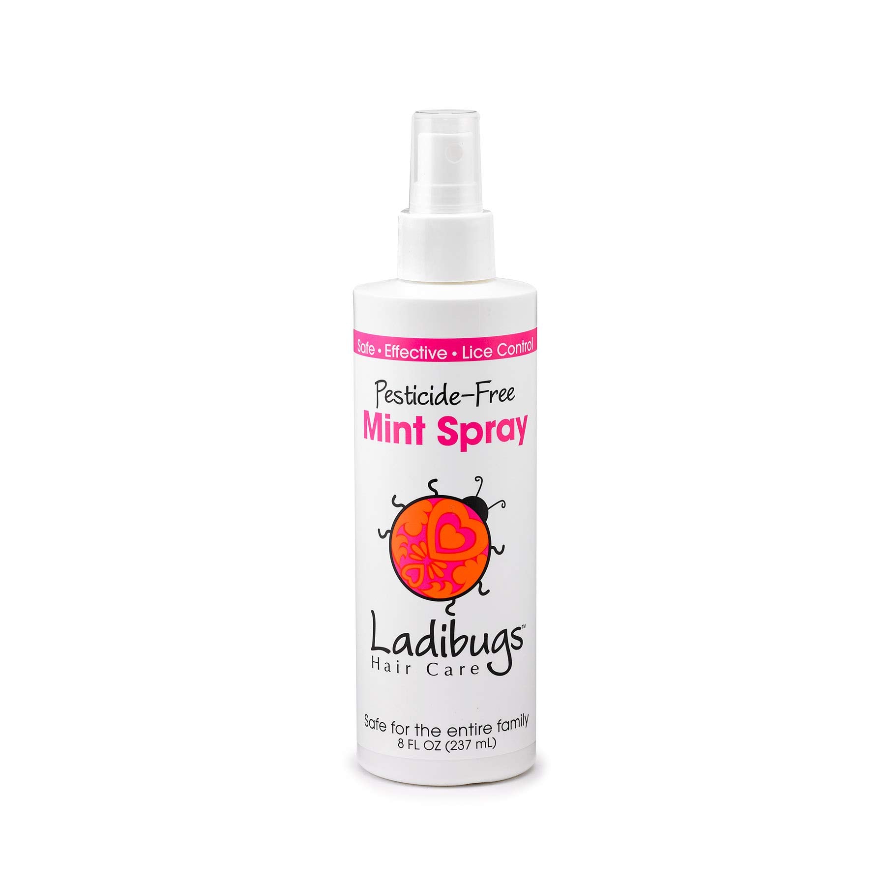 White Smoke Ladibugs Lice Prevention Mint Spray 8oz | Natural Ingredients | Highly Effective Lice Treatment Spray | Daily Use