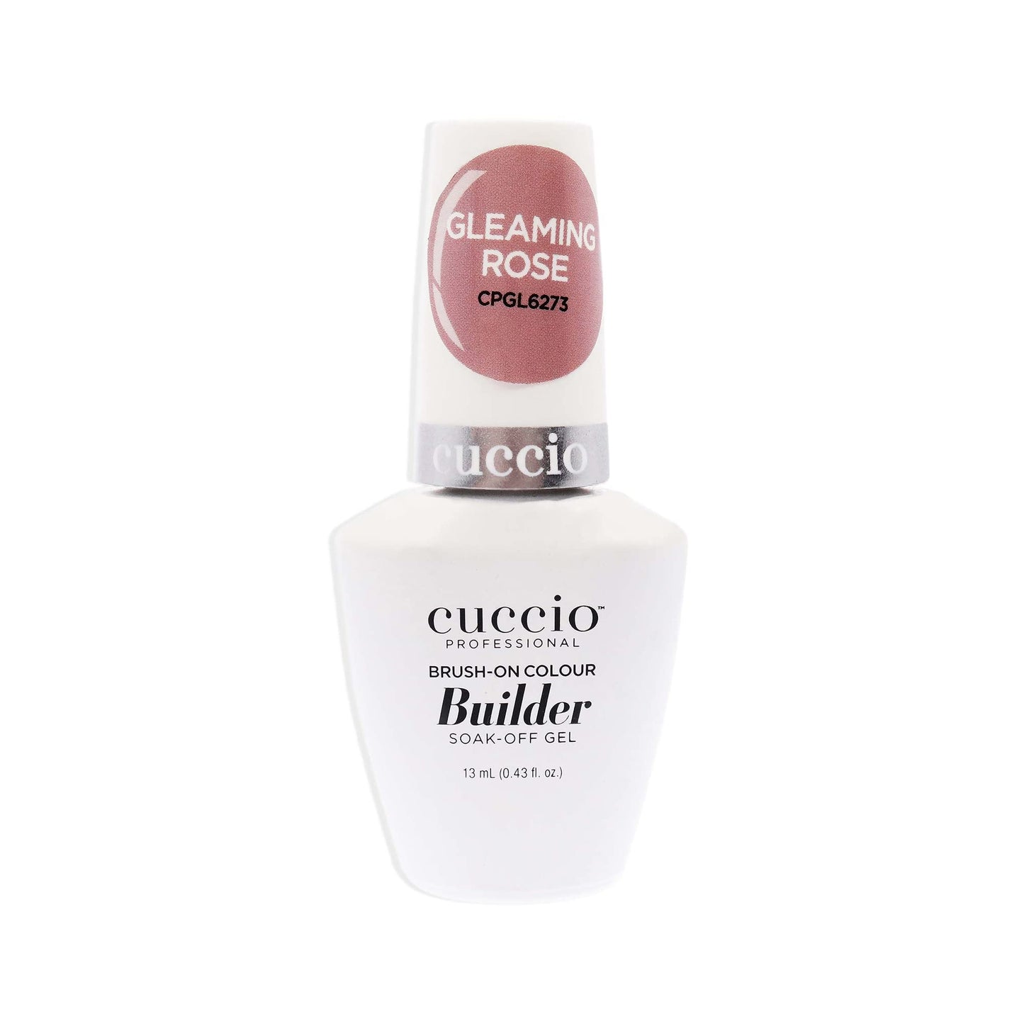 Lavender Cuccio Pro Brush-On Colour Builder Soak-Off Gel - Calcium Enriched - Easy Brush-On - Perfect Light Color - Reinforce, Build, Shape And Extend The Natural Nail - Gleaming Rose - 0.43 Oz Nail Polish