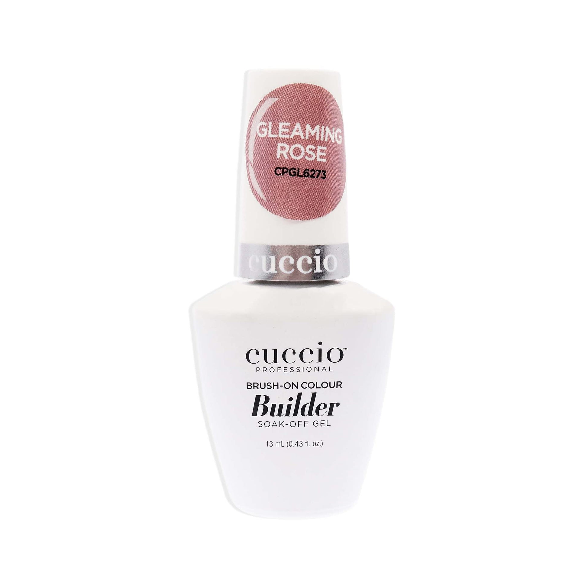 Lavender Cuccio Pro Brush-On Colour Builder Soak-Off Gel - Calcium Enriched - Easy Brush-On - Perfect Light Color - Reinforce, Build, Shape And Extend The Natural Nail - Gleaming Rose - 0.43 Oz Nail Polish