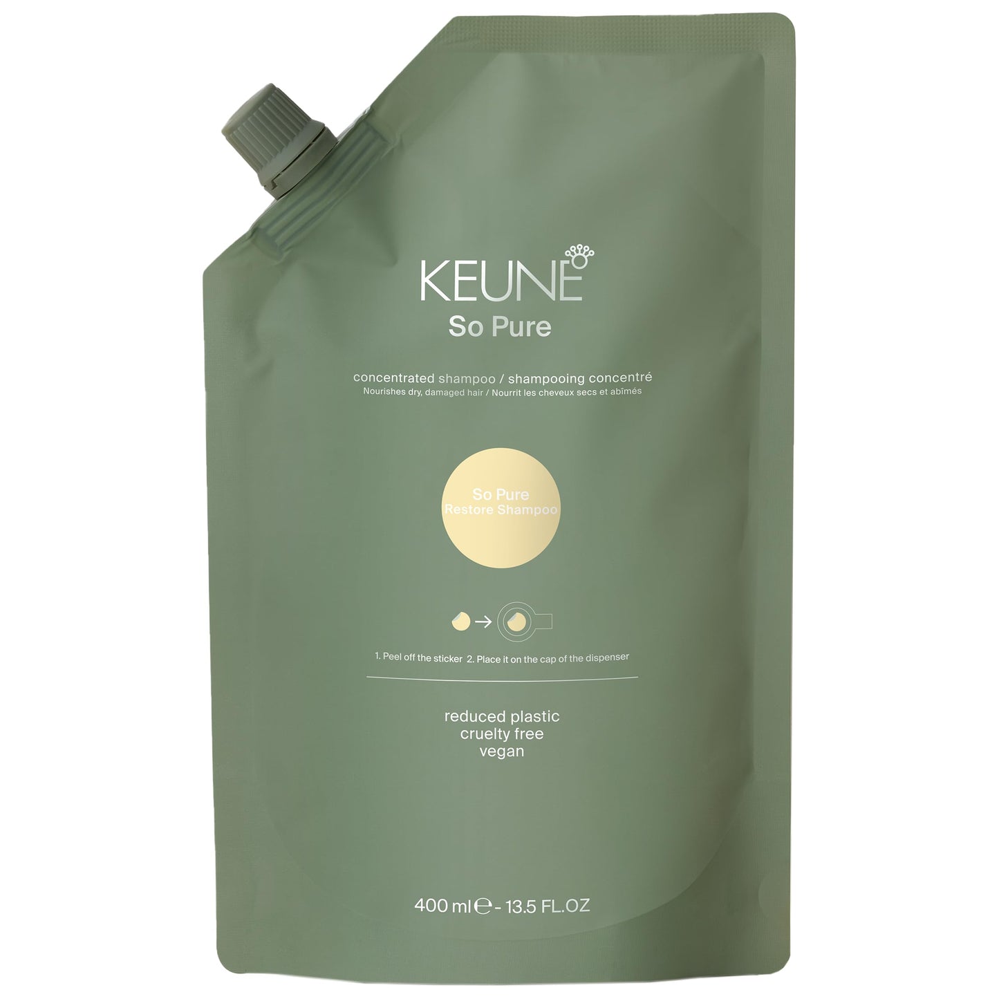 Slate Gray SO PURE RESTORE SHAMPOO REFILL 400ml