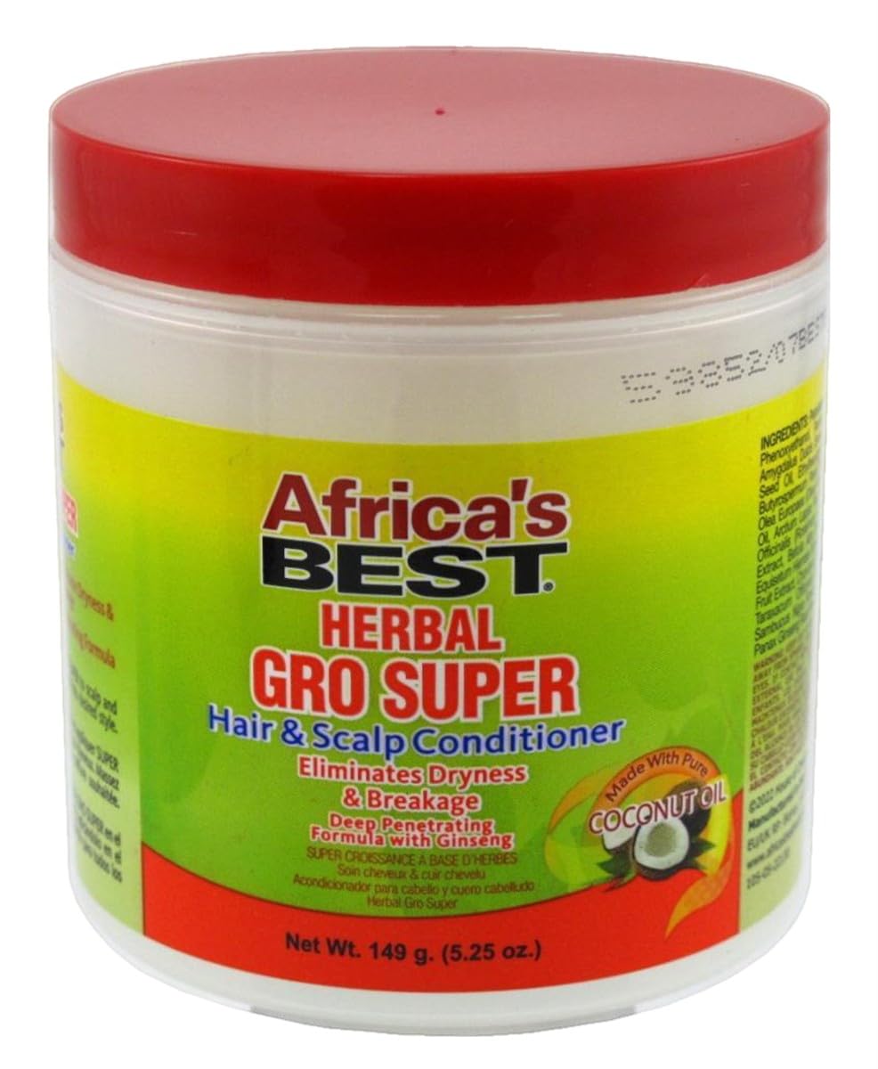 White Smoke Africas Best Gro Herbal Super 5.25 Ounce Jar (155ml) (Pack of 6)