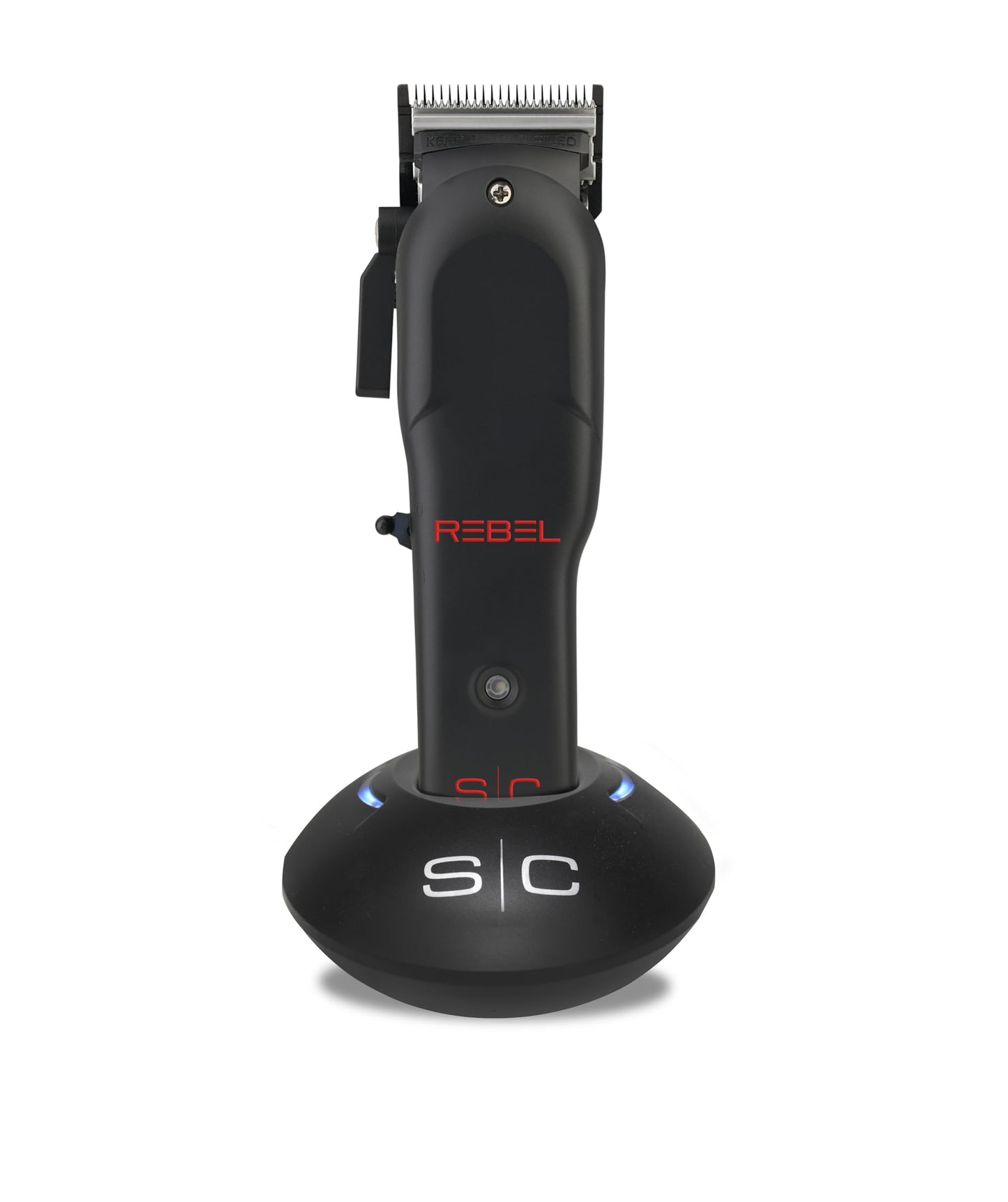 White Smoke Stylecraft Rebel Professional Super-Torque Cordless Hair Clipper, Black Diamond Carbon Fusion Faper Blades