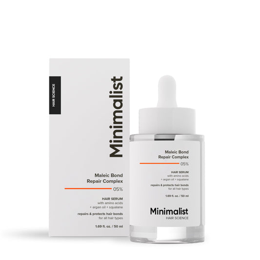 Lavender Minimalist Hair Serum for Strengthening & Repairing Damaged Hair | Patent Pending Formula | Maleic Bond Repair Complex 05% | With Amino Acids, Argan Oil & Squalane | For Women & Men | 1.7 Fl Oz/ 50 ml