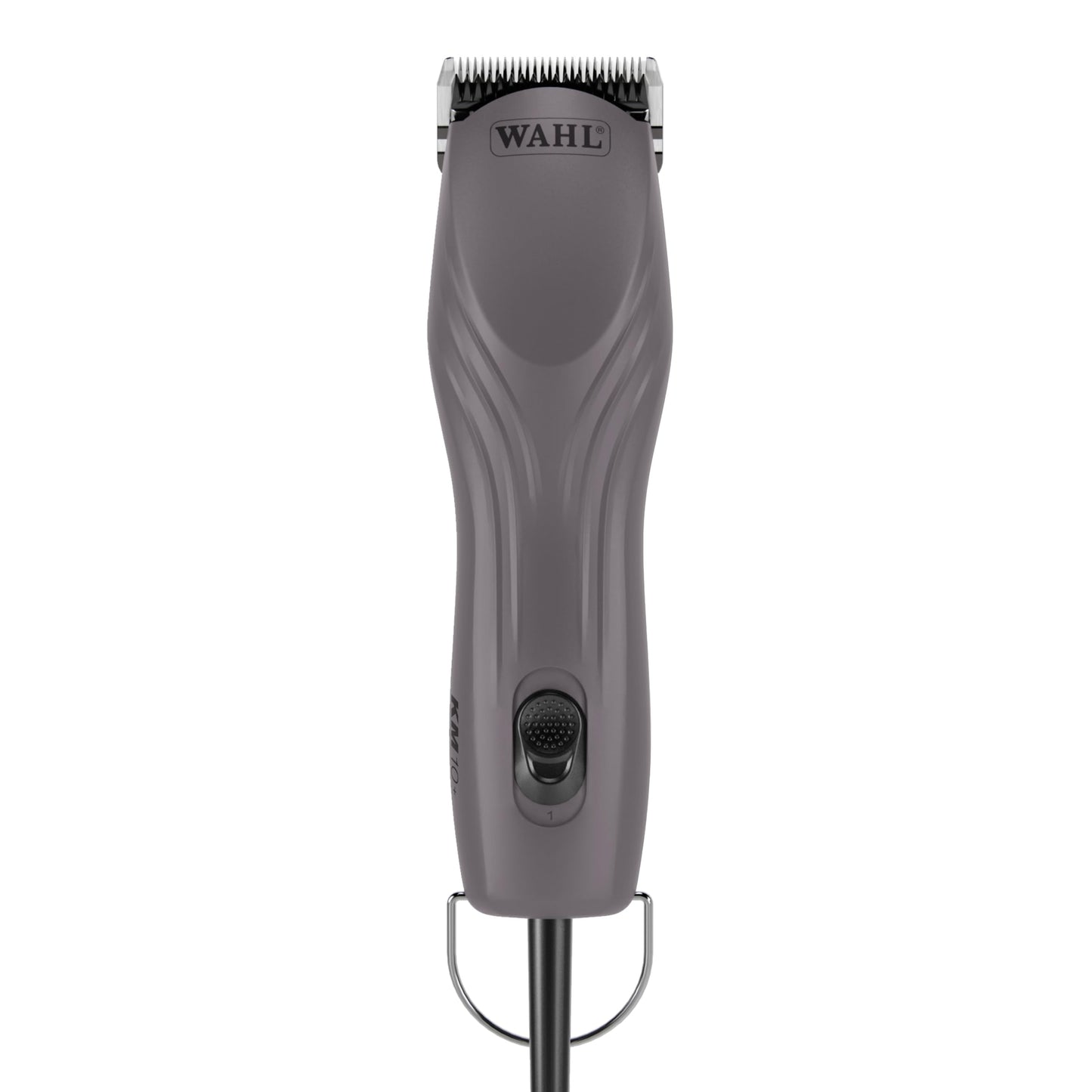 Dim Gray Wahl Pro Animal KM10+ Corded Clipper - New #10 Prime Series Blade, LOCKGUARD Patent Pending Technology & Textured Housing Design - Clippers for Cats, Dogs & Horses - Lightweight - 2-Speeds - Purple