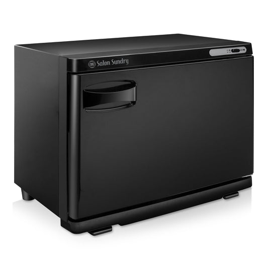 Dark Slate Gray Salon Sundry Professional High Capacity Hot Towel Warmer Cabinet - Facial Spa and Salon Equipment - Black